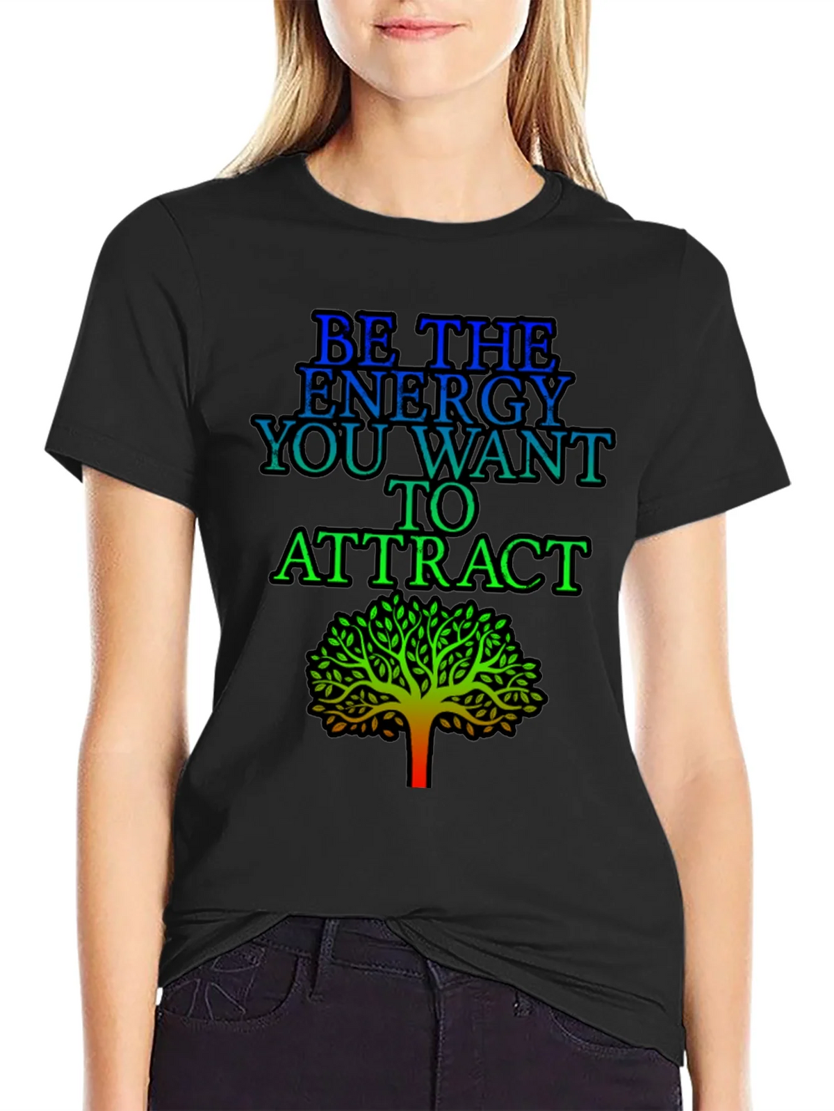 Be the Energy T-Shirt - Inspirational Tree Graphic