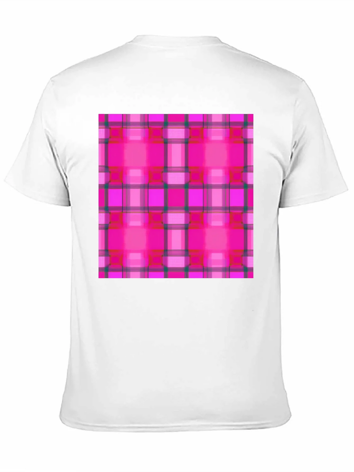 Pink Plaid Tee - Stylish & Unique Pattern