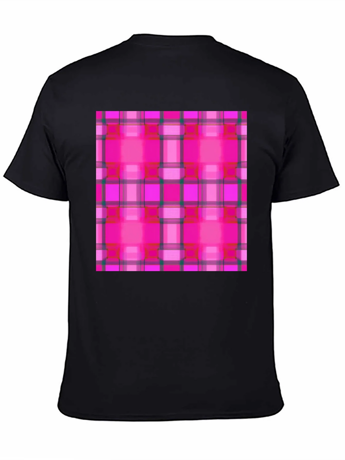 Pink Plaid Tee - Stylish & Unique Pattern