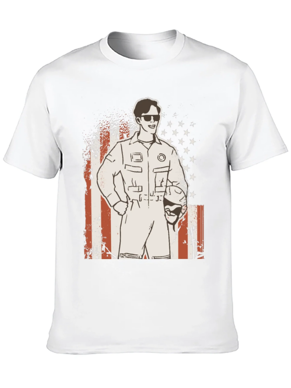 Retro Pilot Graphic T-Shirt