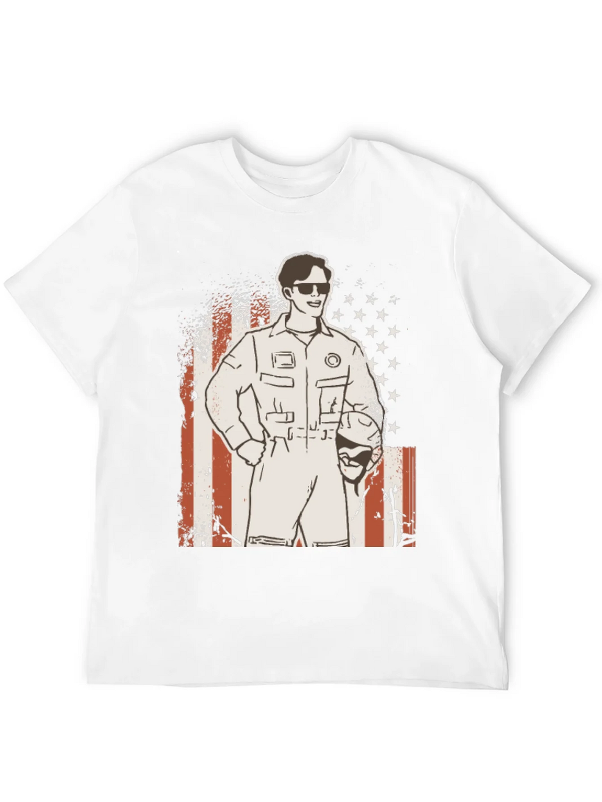 Retro Pilot Graphic T-Shirt