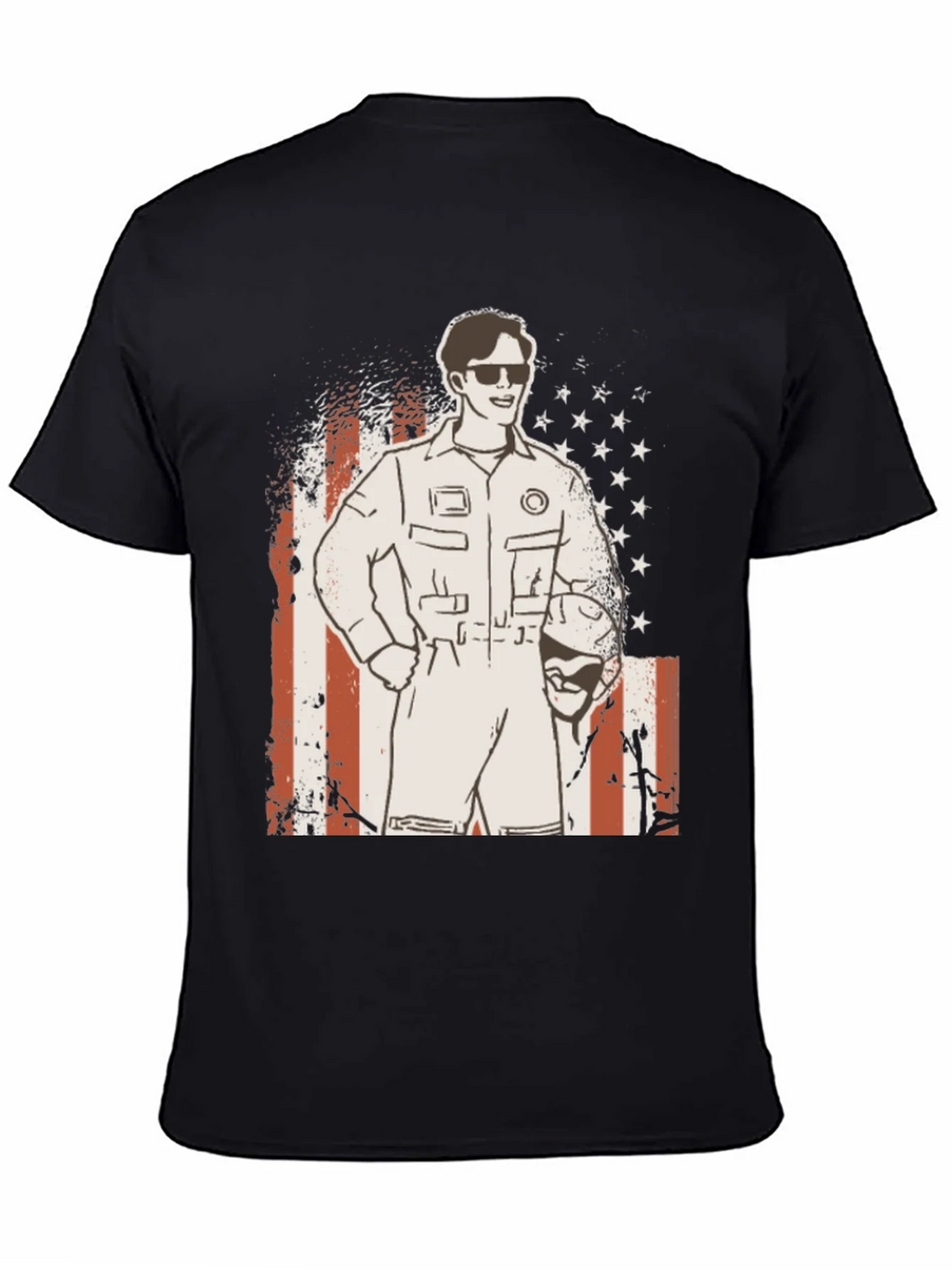 Retro Pilot Graphic T-Shirt