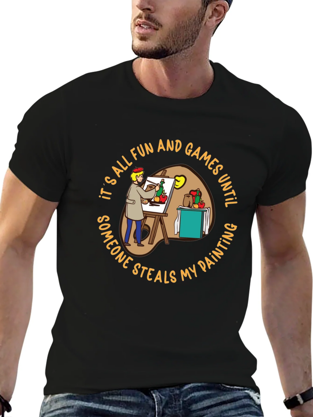 Painter T-Shirt: Its All Fun & Games