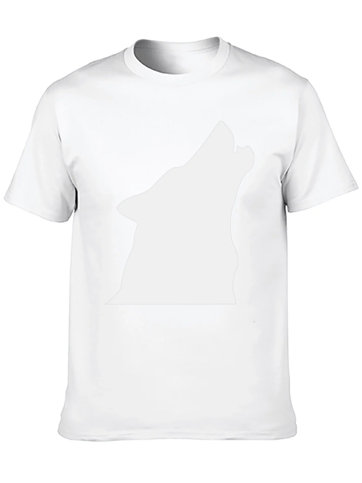 Black Wolf Silhouette Graphic T-Shirt