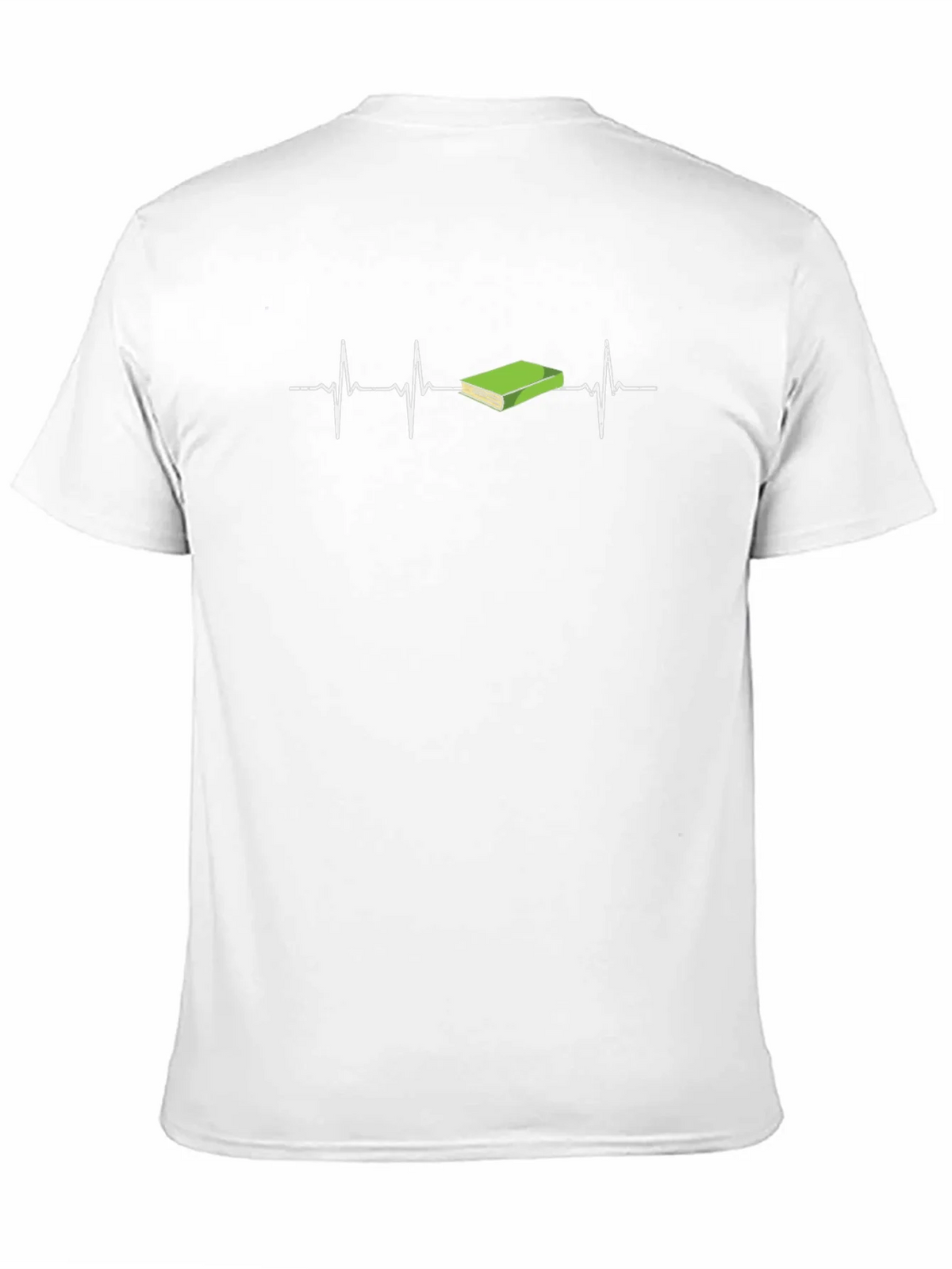 Book Lover Heartbeat T-Shirt - Black