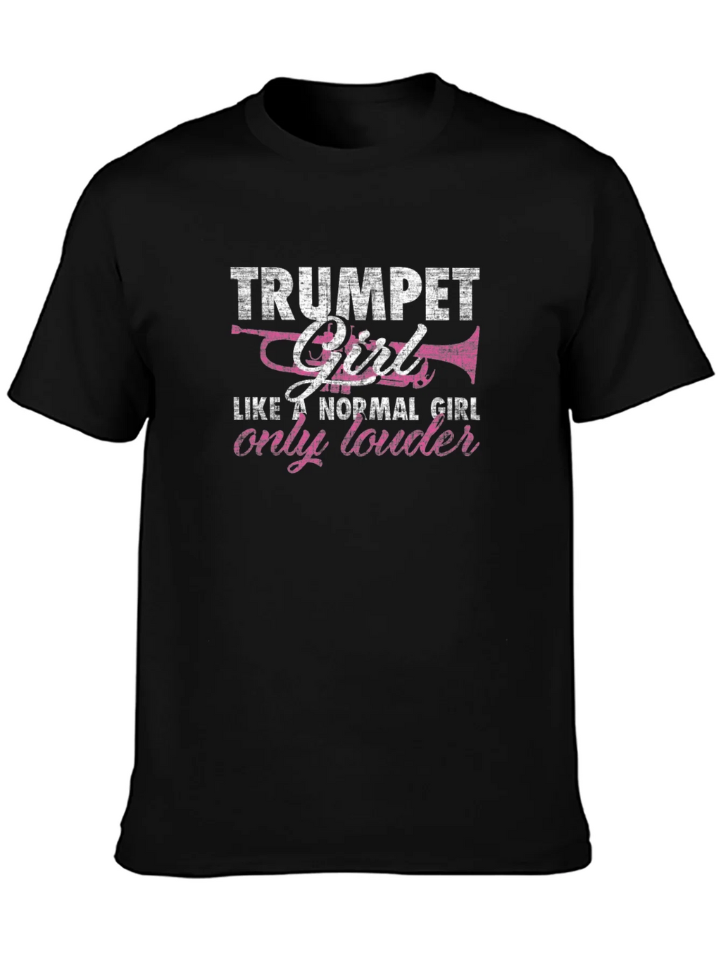 Trumpet Girl Graphic Tee - Musicians Shirt