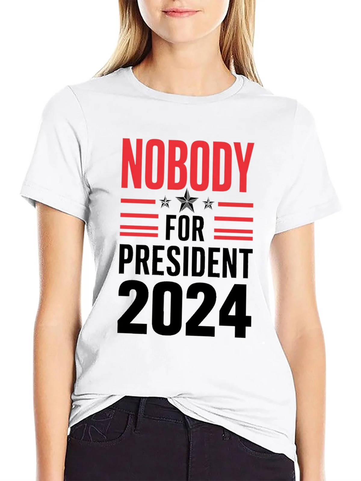 Nobody for President 2024 Graphic Tee