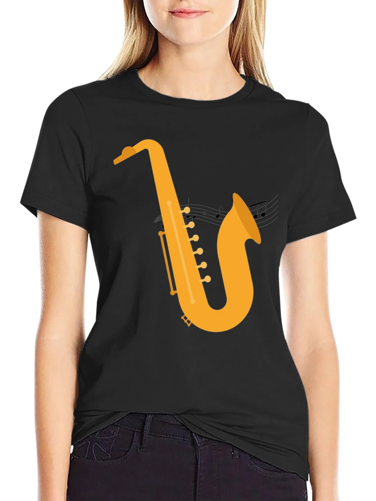 Saxophone Graphic Tee - Musical Style