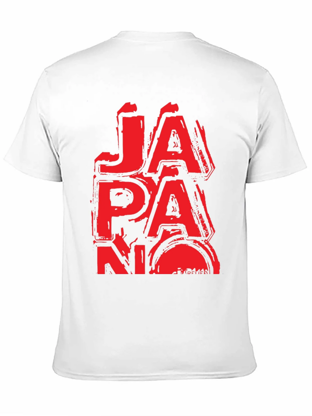 Red Japan Graphic T-Shirt - Grunge Style