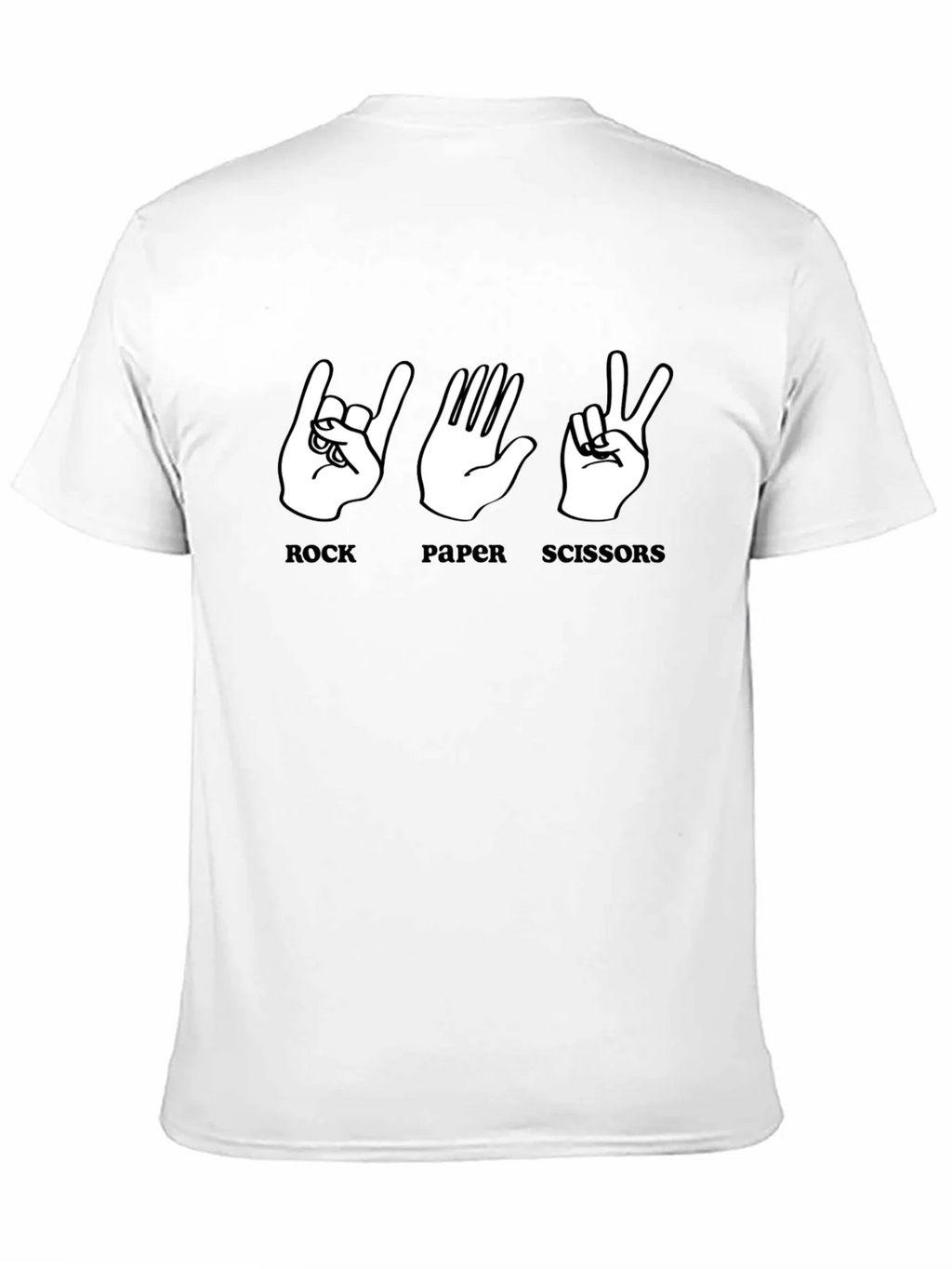 Rock Paper Scissors Graphic T-Shirt