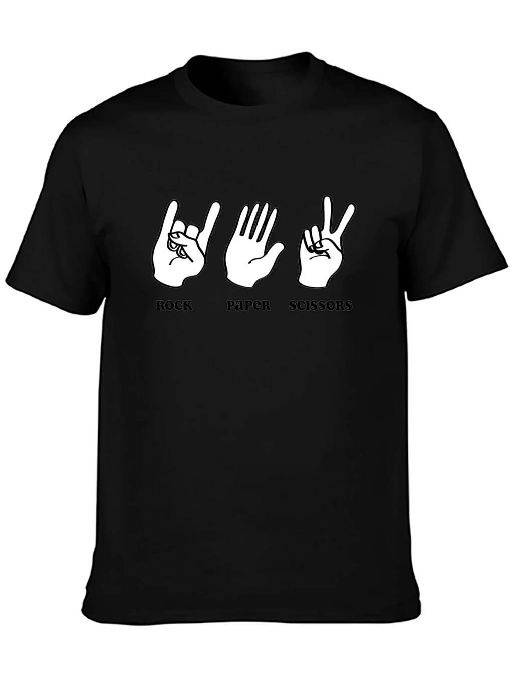 Rock Paper Scissors Graphic T-Shirt
