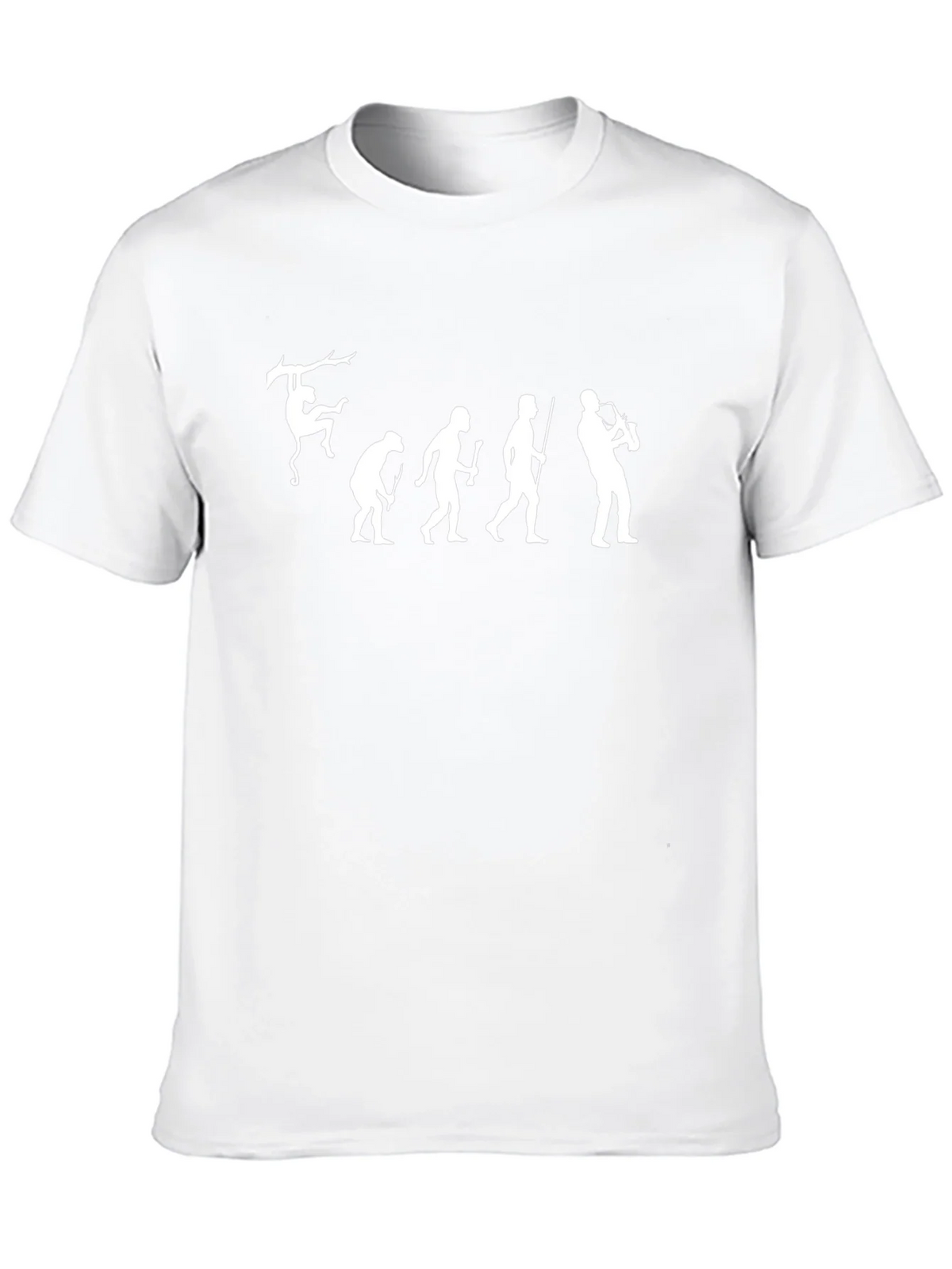 Evolution of Saxophone Black T-Shirt
