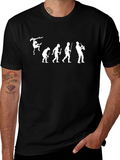 Evolution of Saxophone Black T-Shirt