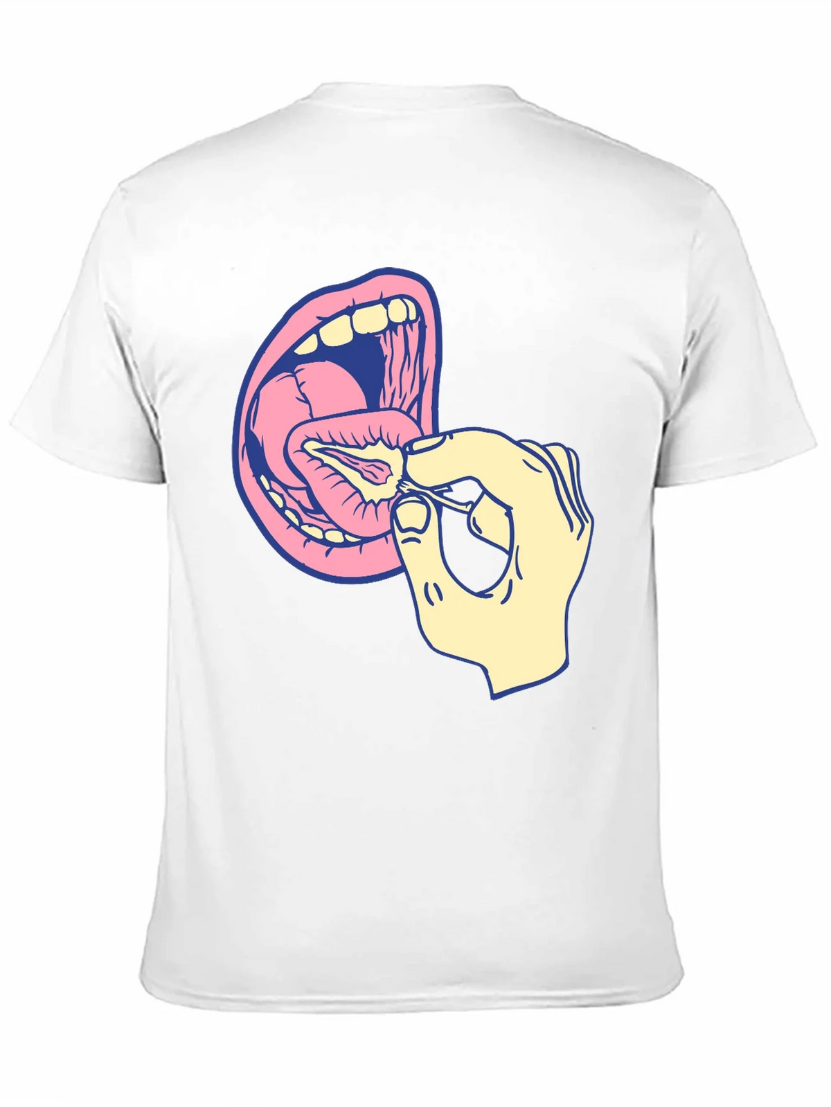 Graphic T-Shirt: Mouth and Hand