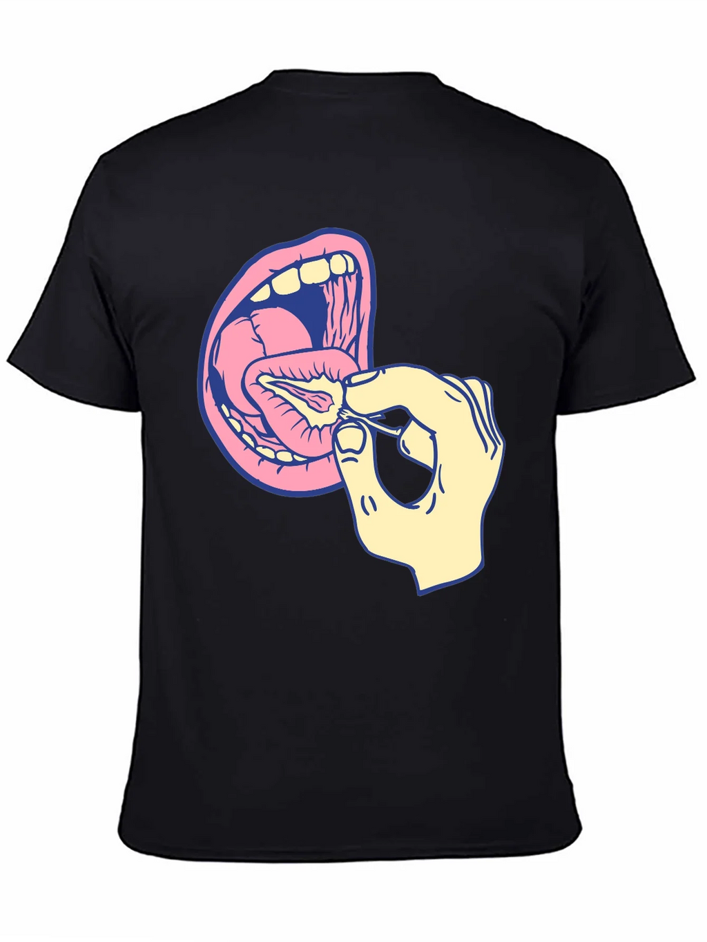 Graphic T-Shirt: Mouth and Hand