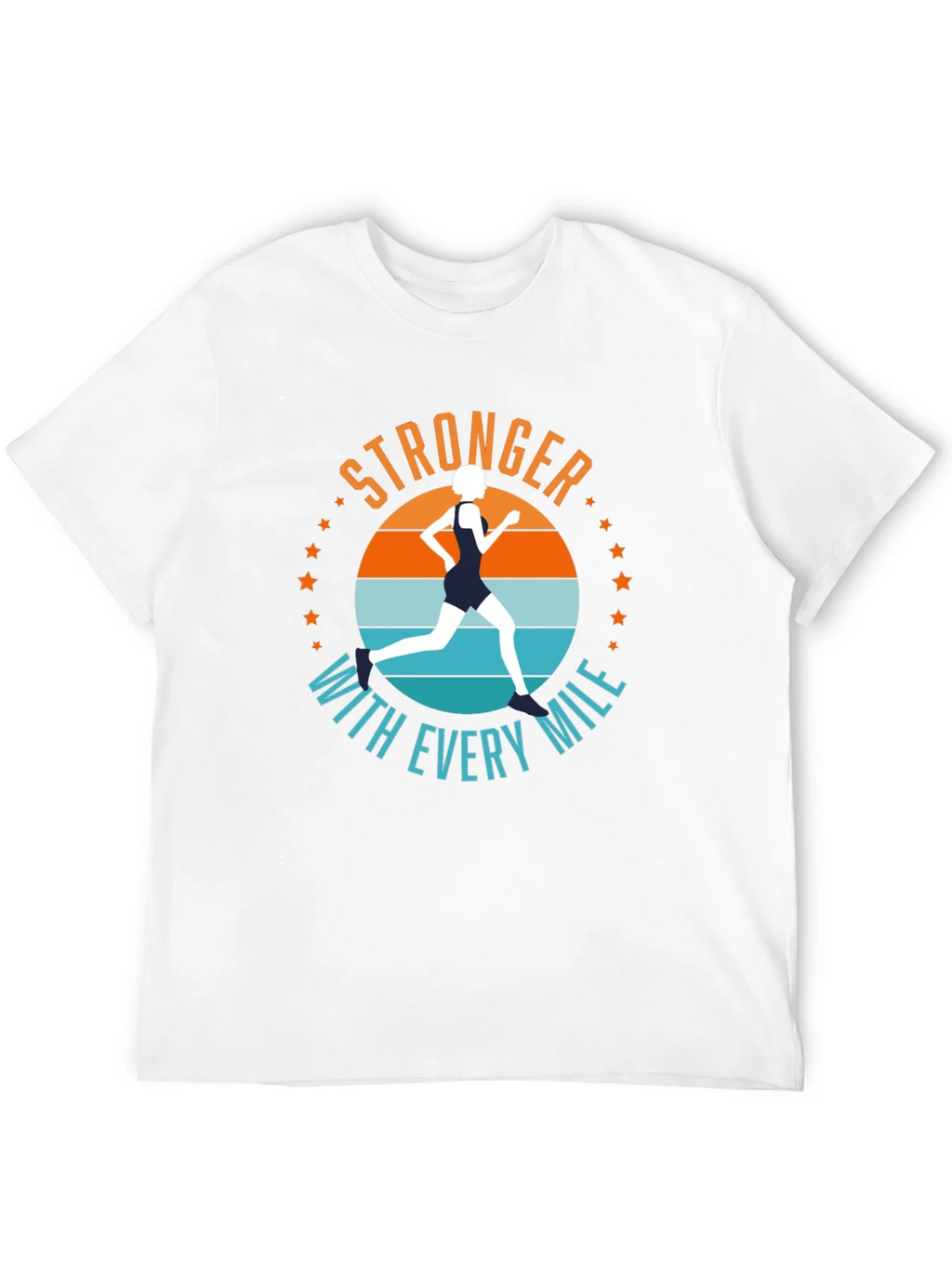 Stronger with Every Mile Running T-Shirt