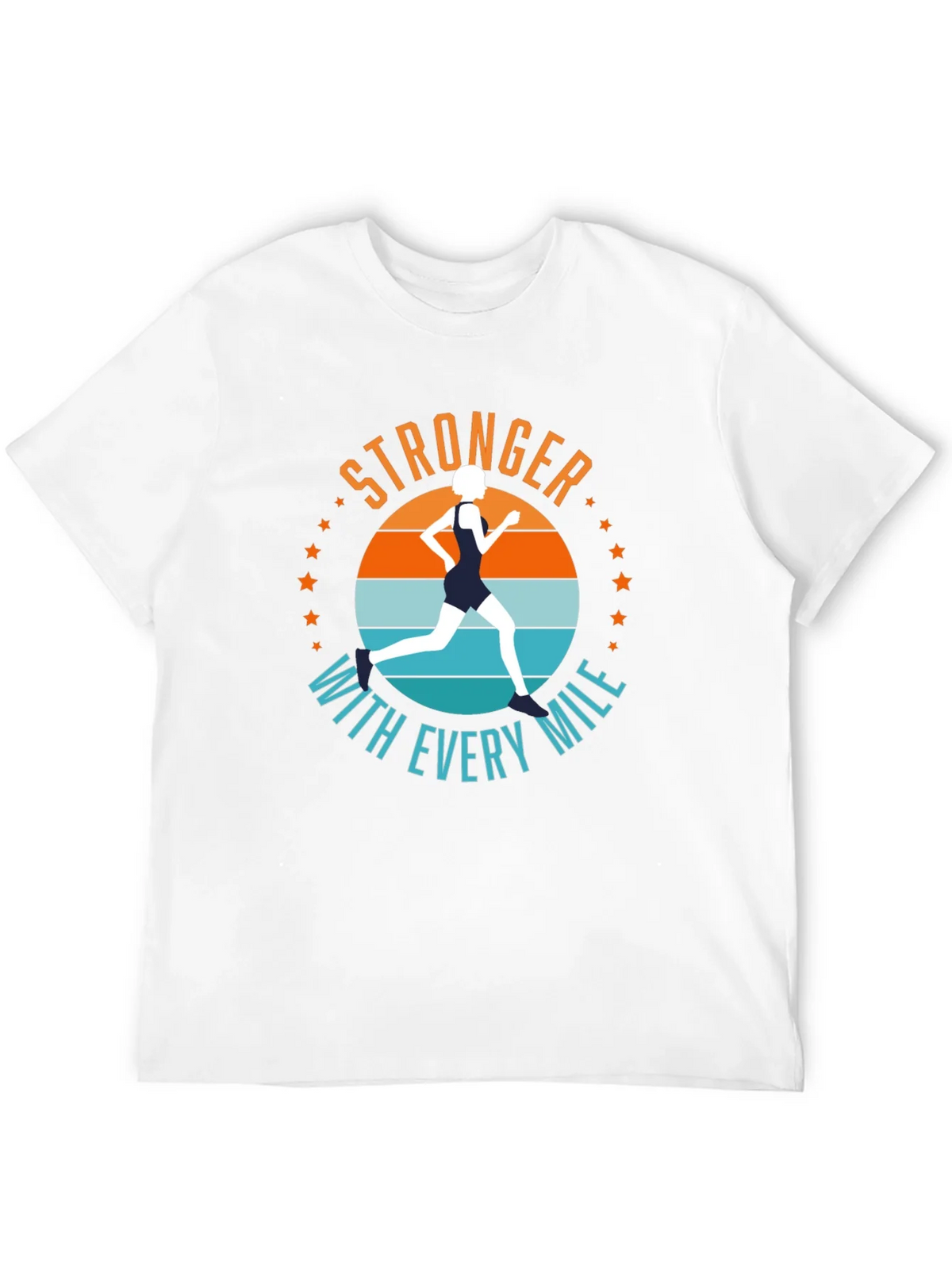 Stronger with Every Mile Running T-Shirt