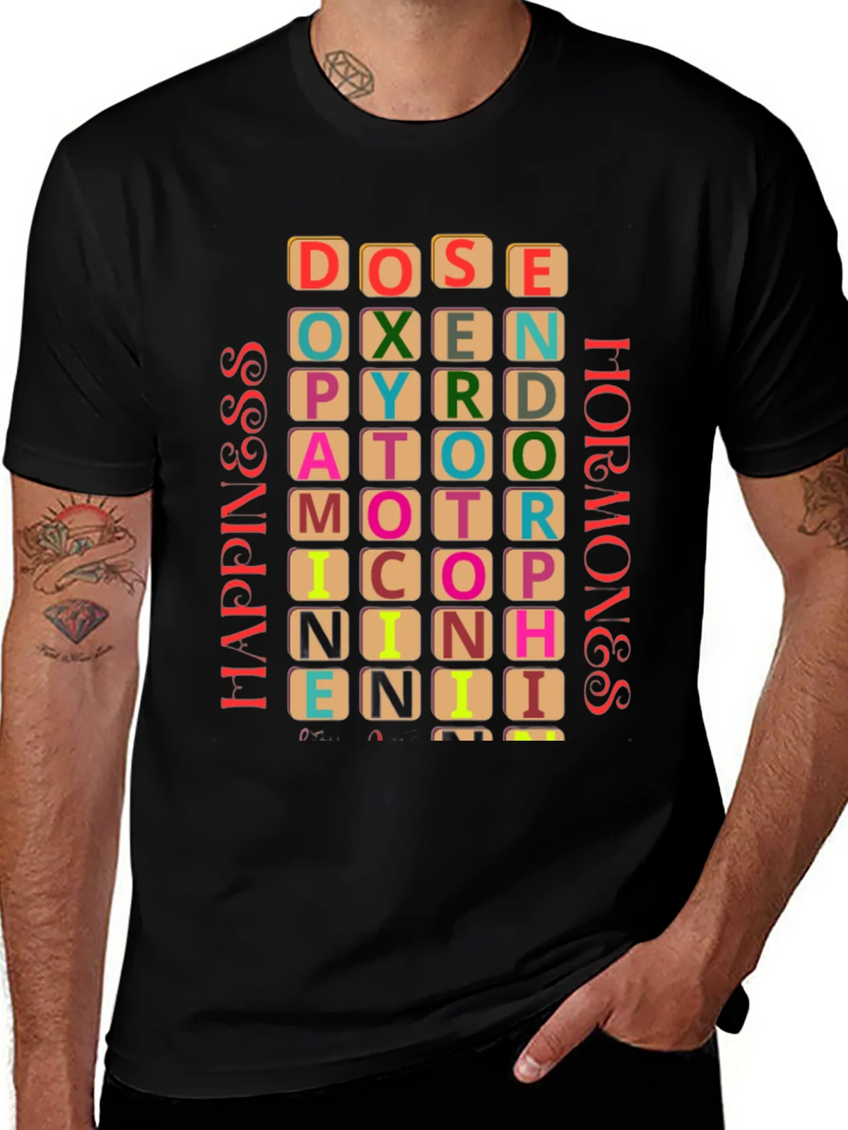 Happiness Hormones Graphic T-Shirt