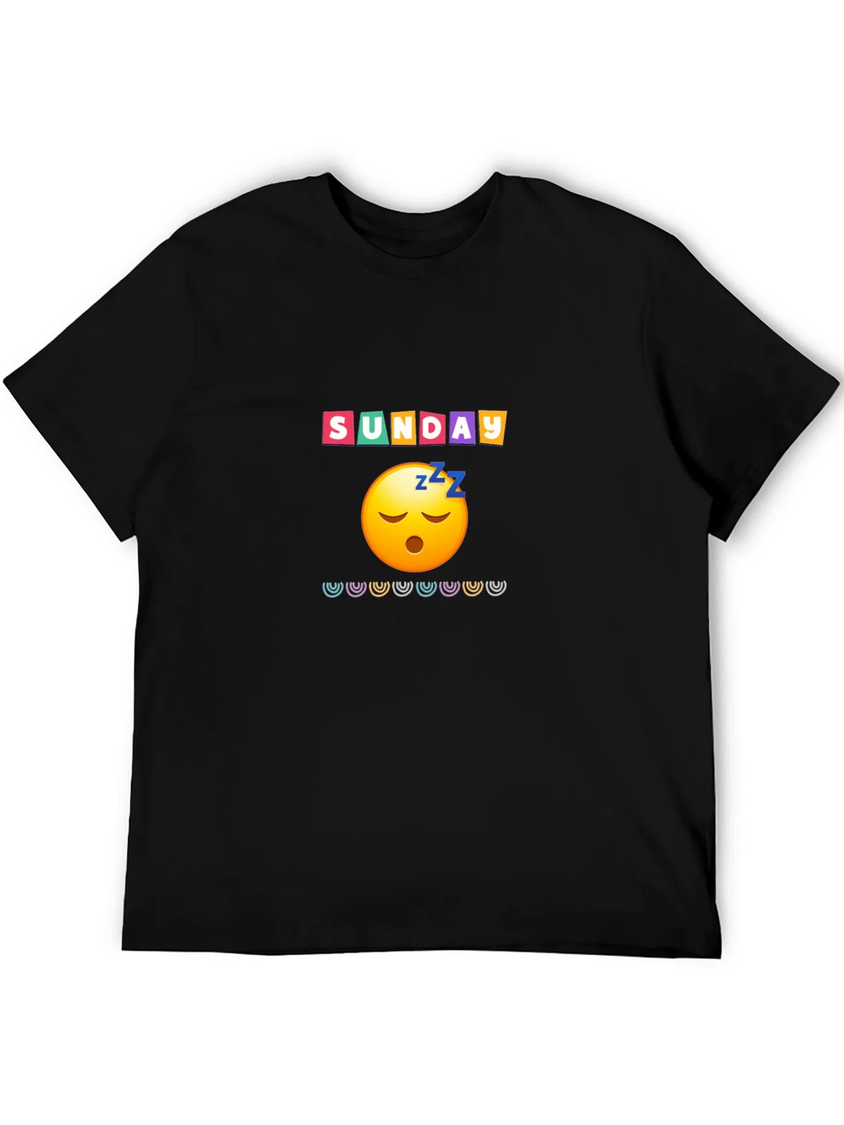 Lazy Sunday Emoji Graphic Tee - Relaxed Fit