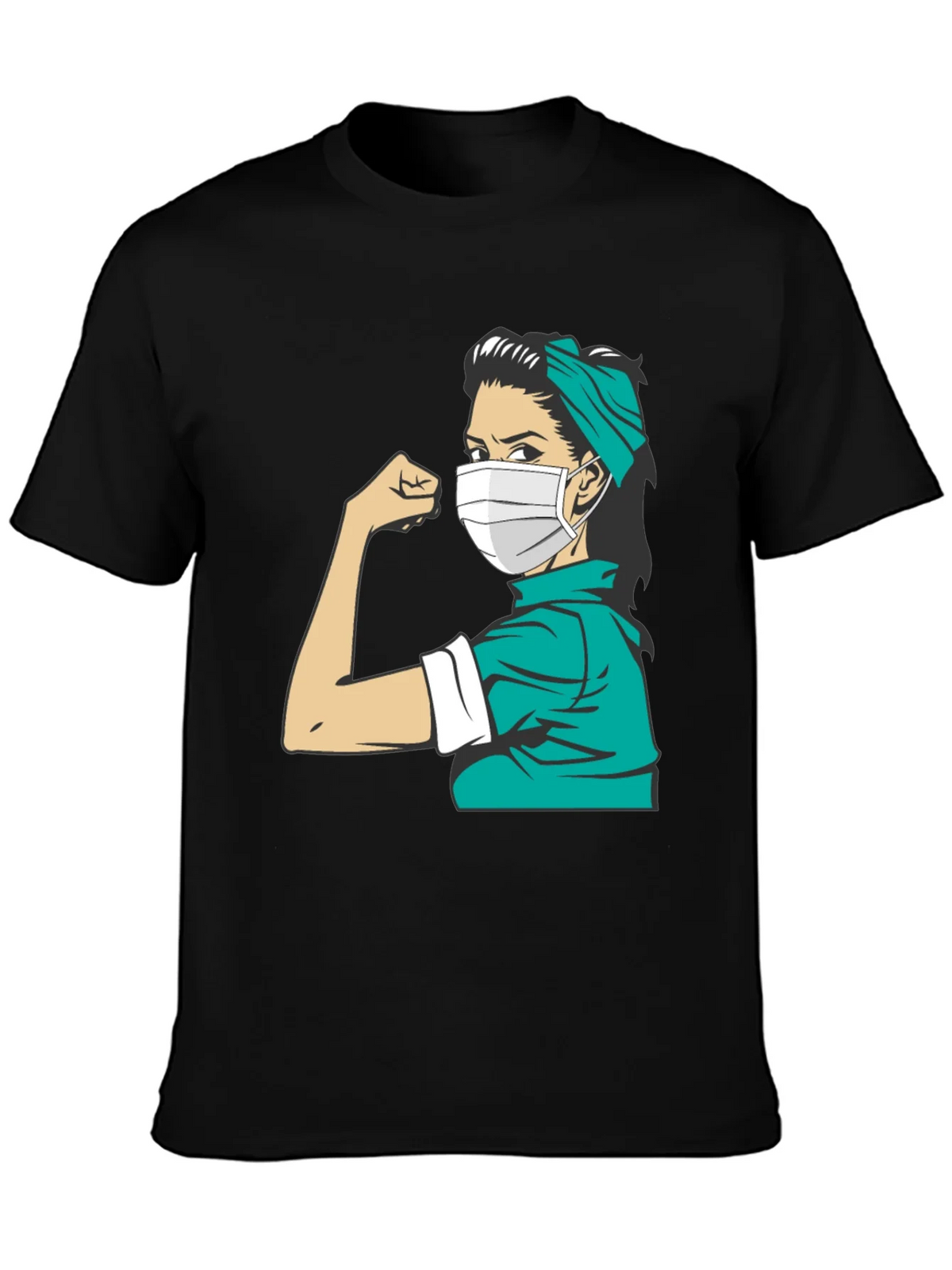 Empowered Nurse T-Shirt - Rosie Riveter Style