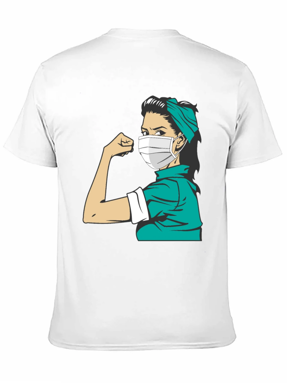 Empowered Nurse T-Shirt - Rosie Riveter Style