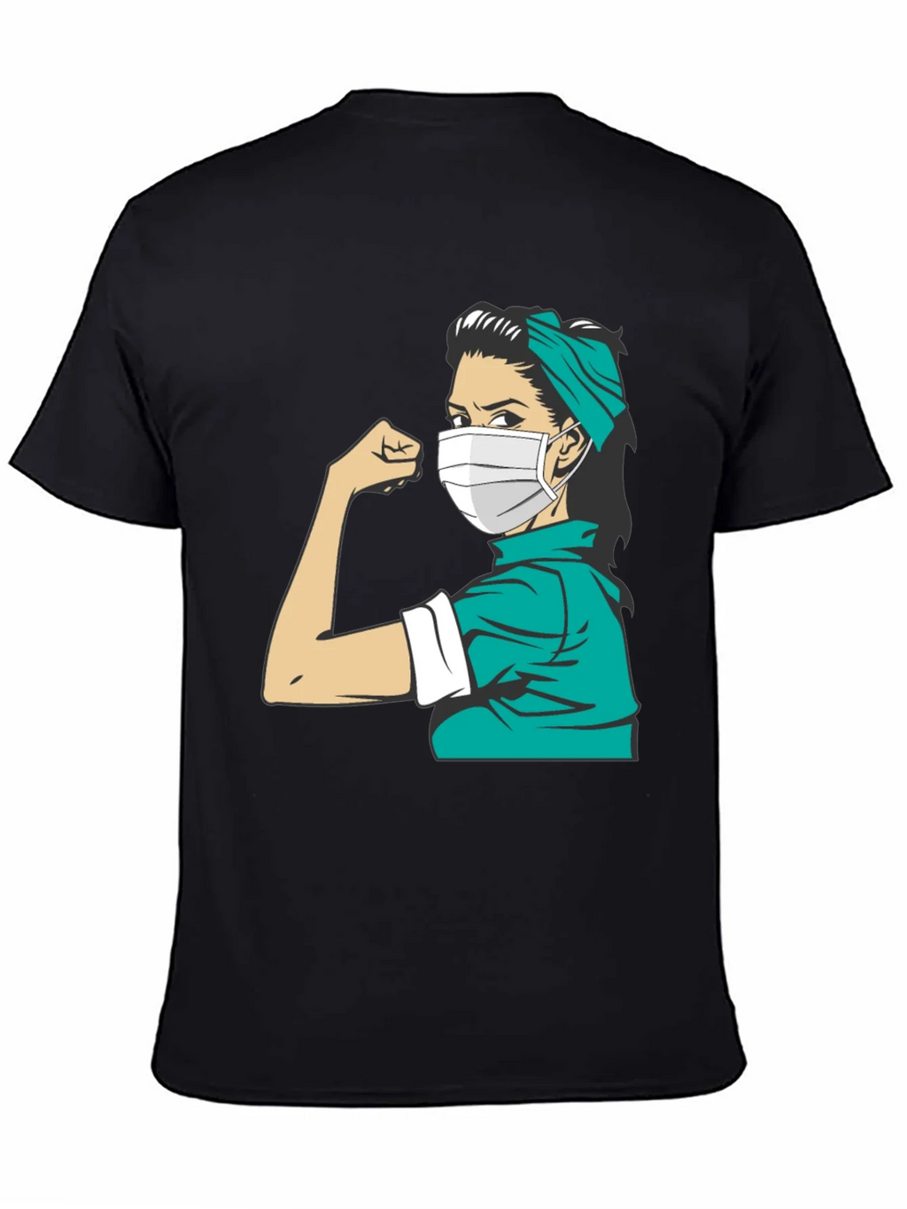 Empowered Nurse T-Shirt - Rosie Riveter Style
