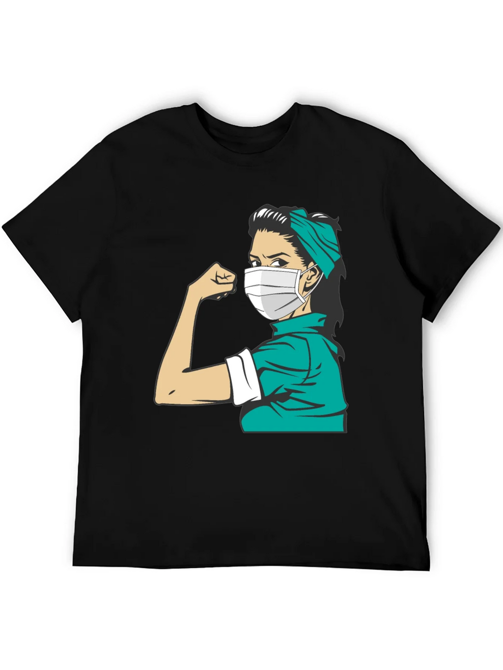 Empowered Nurse T-Shirt - Rosie Riveter Style