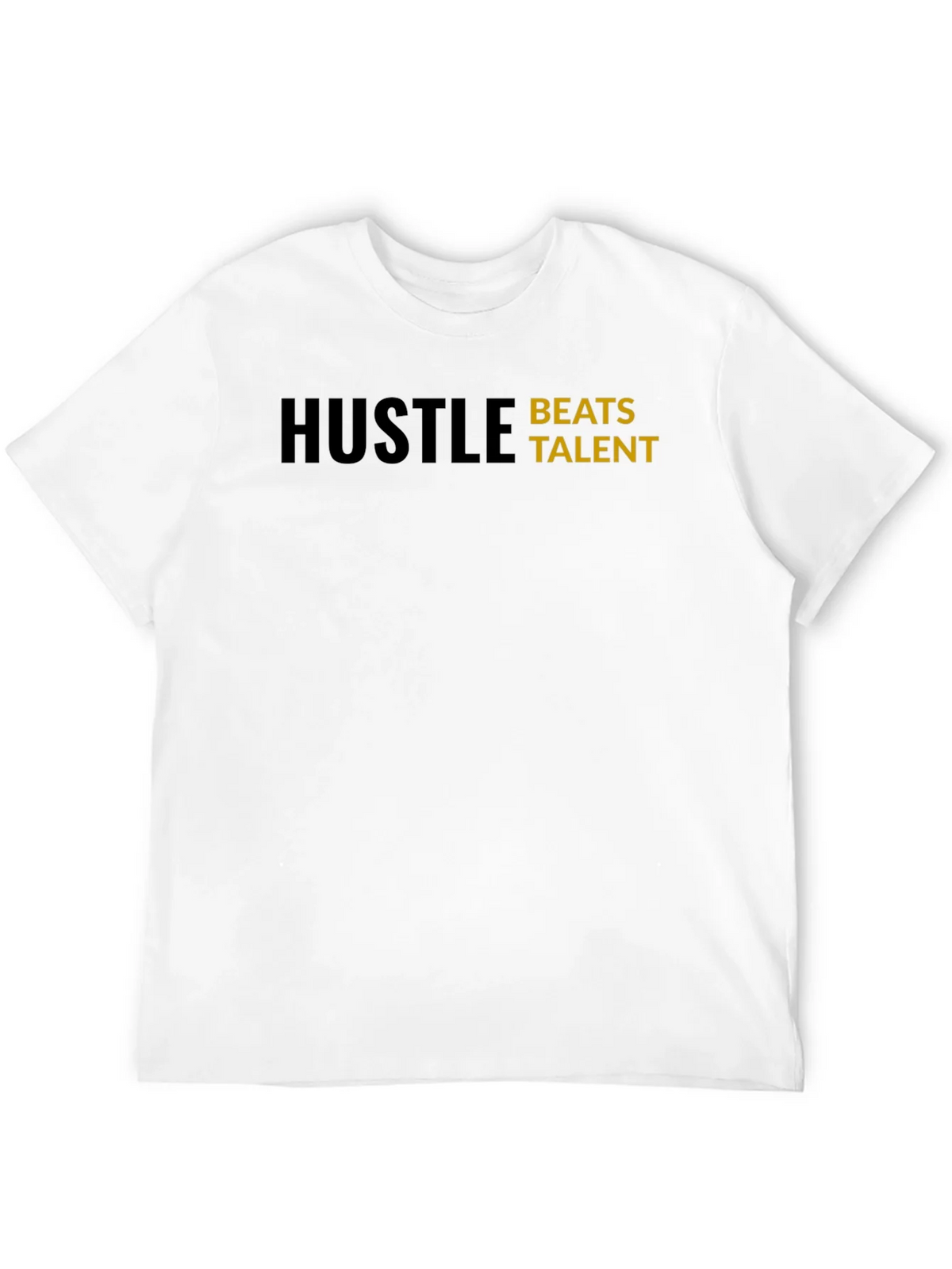 Hustle Beats Talent T-Shirt - Motivational Black Tee