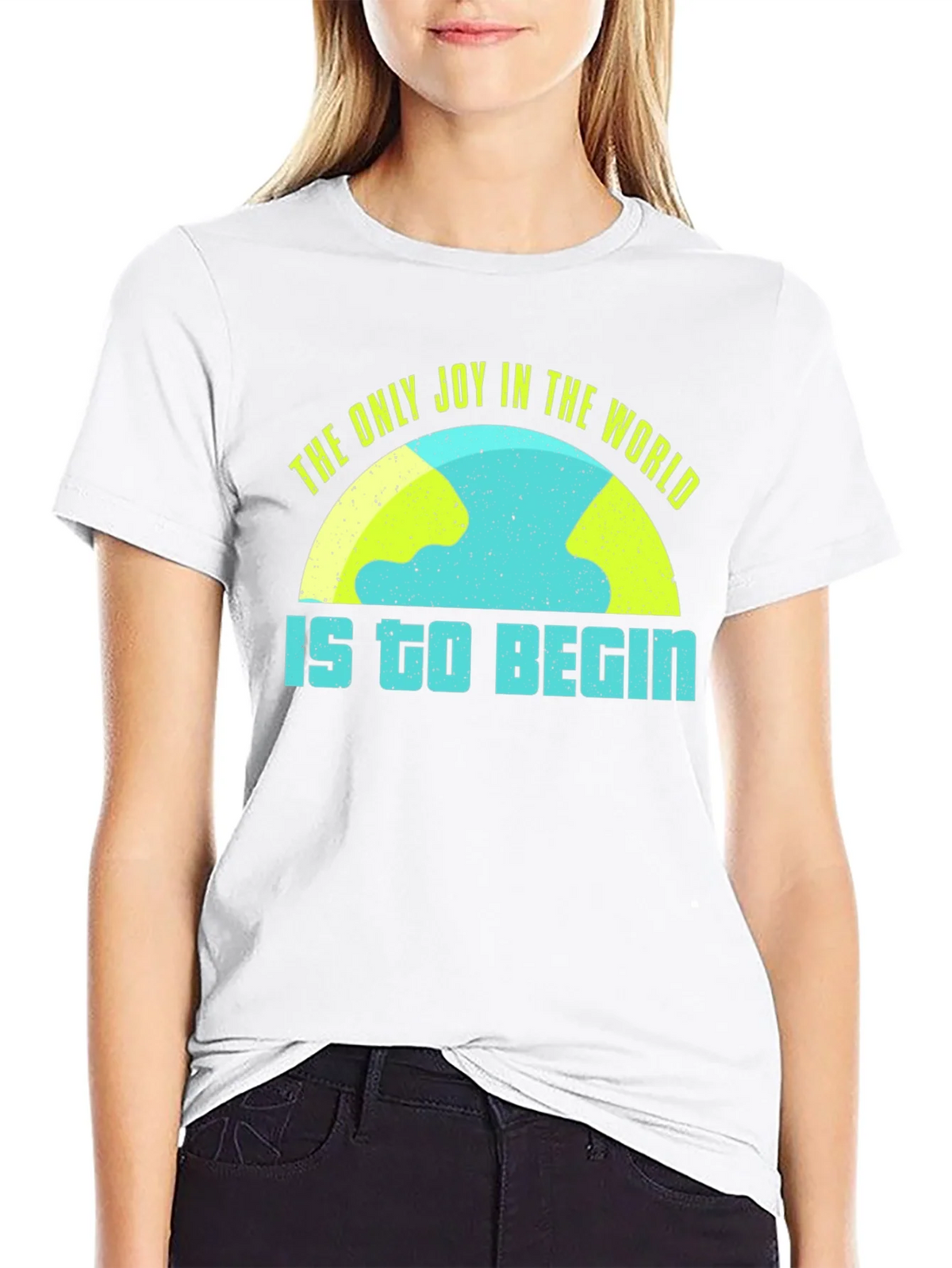 Joy To Begin Graphic Tee - Black