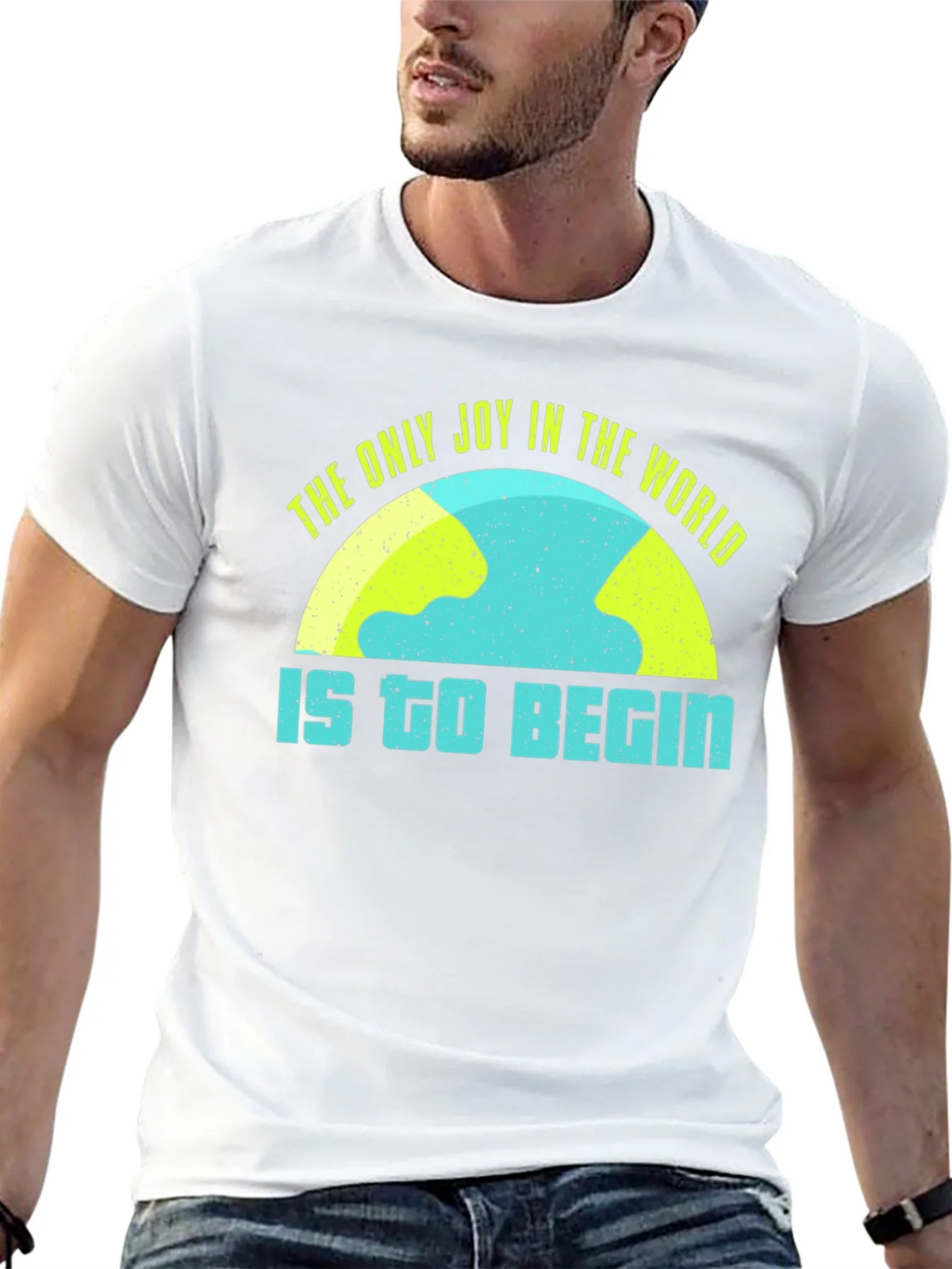 Joy To Begin Graphic Tee - Black
