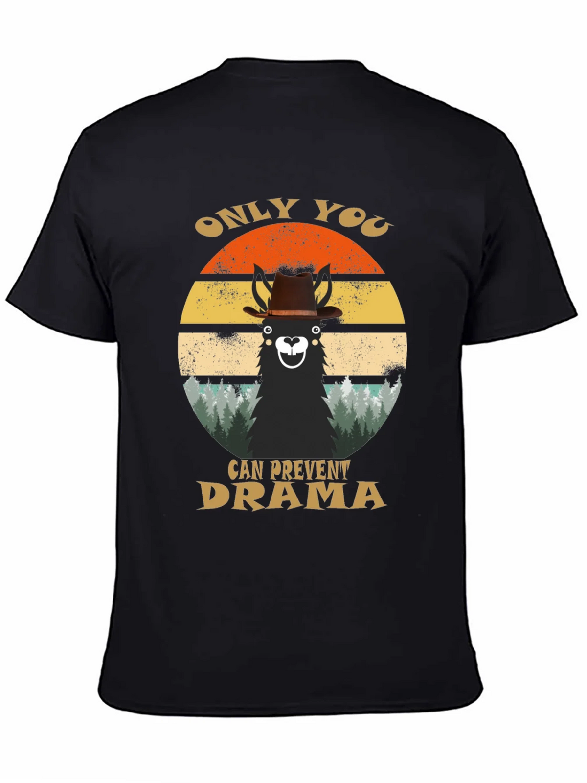 Only You Can Prevent Drama Llama Graphic T-Shirt