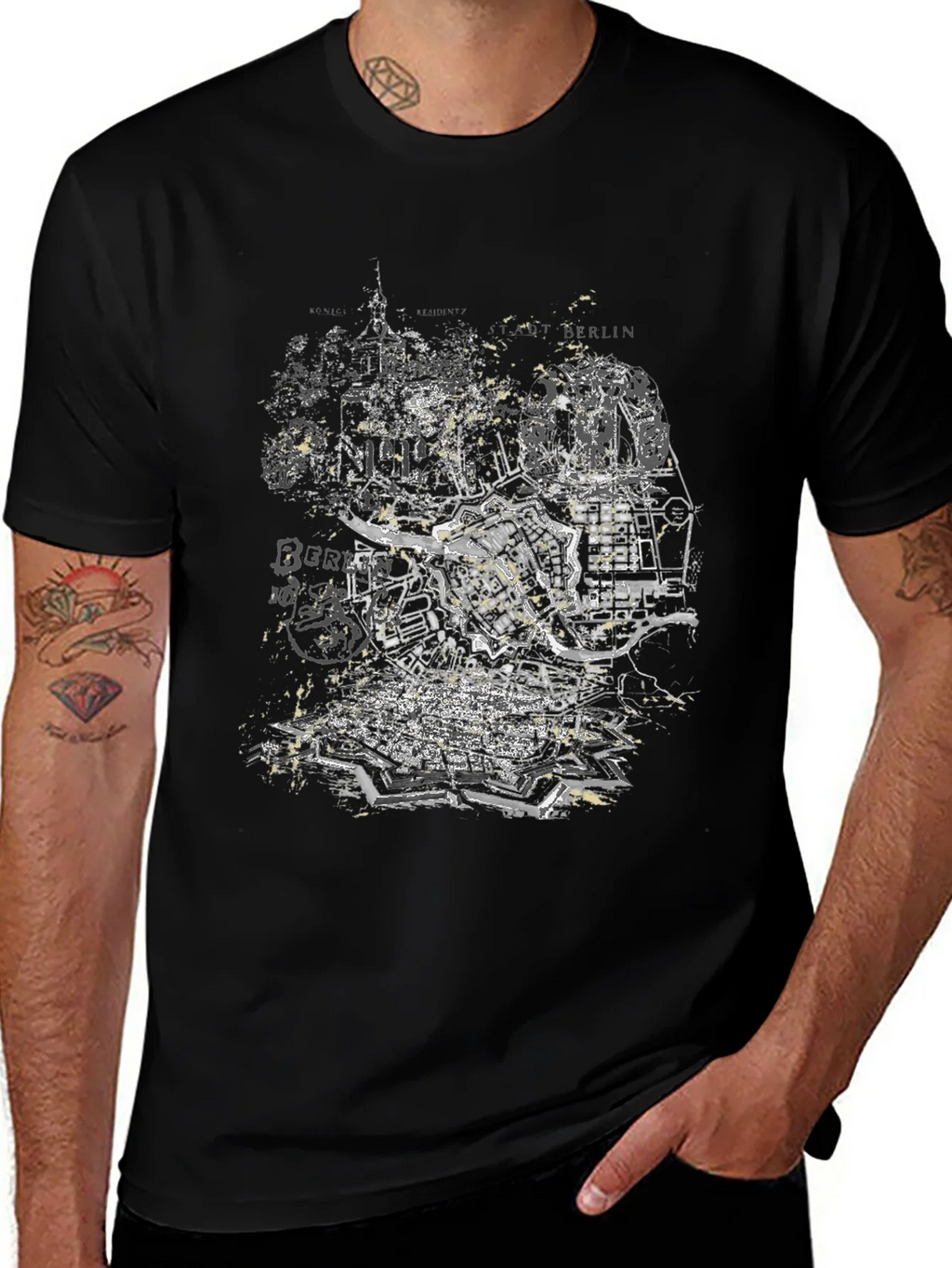 Berlin Map T-Shirt - Urban Graphic Tee