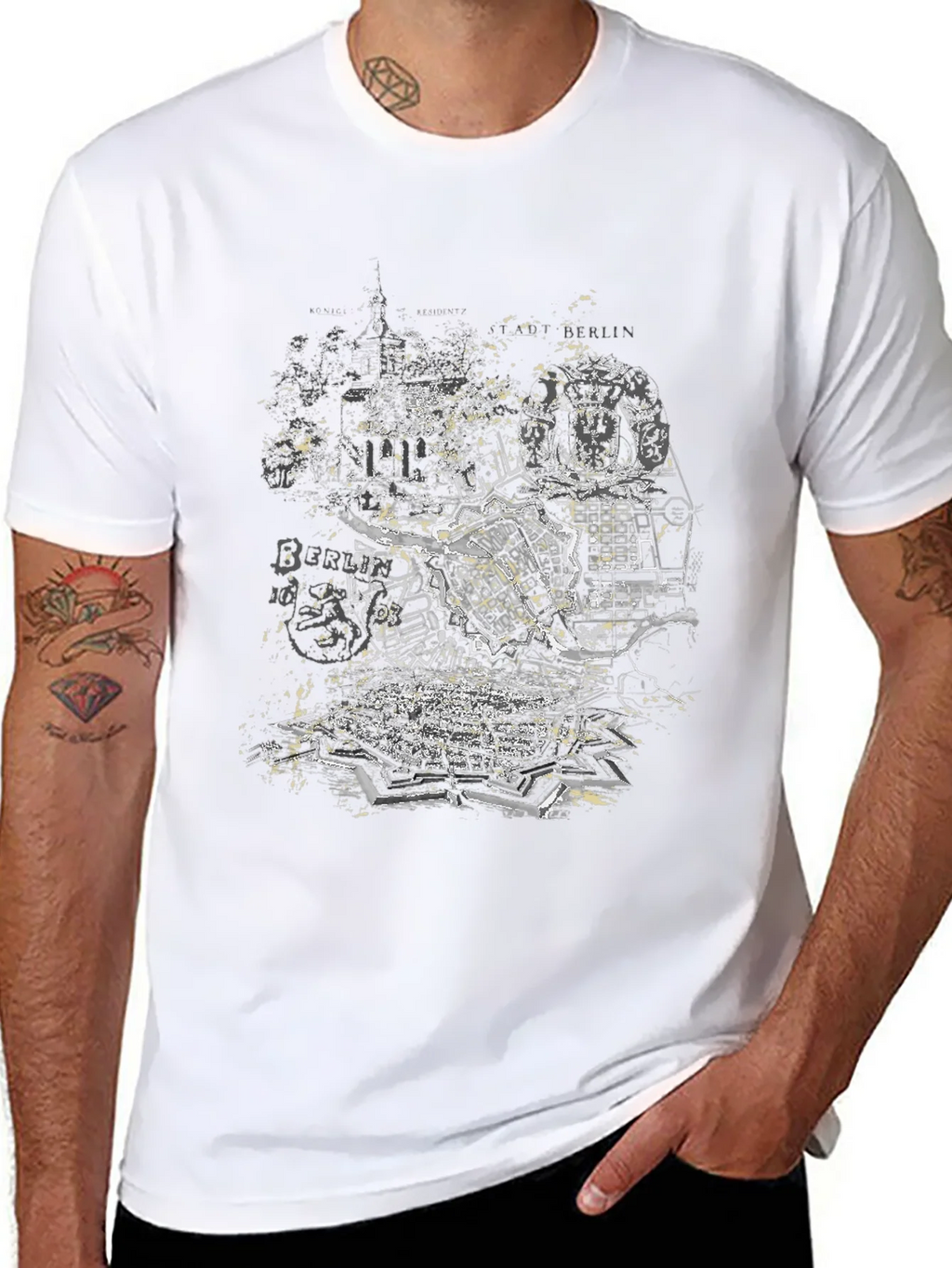 Berlin Map T-Shirt - Urban Graphic Tee
