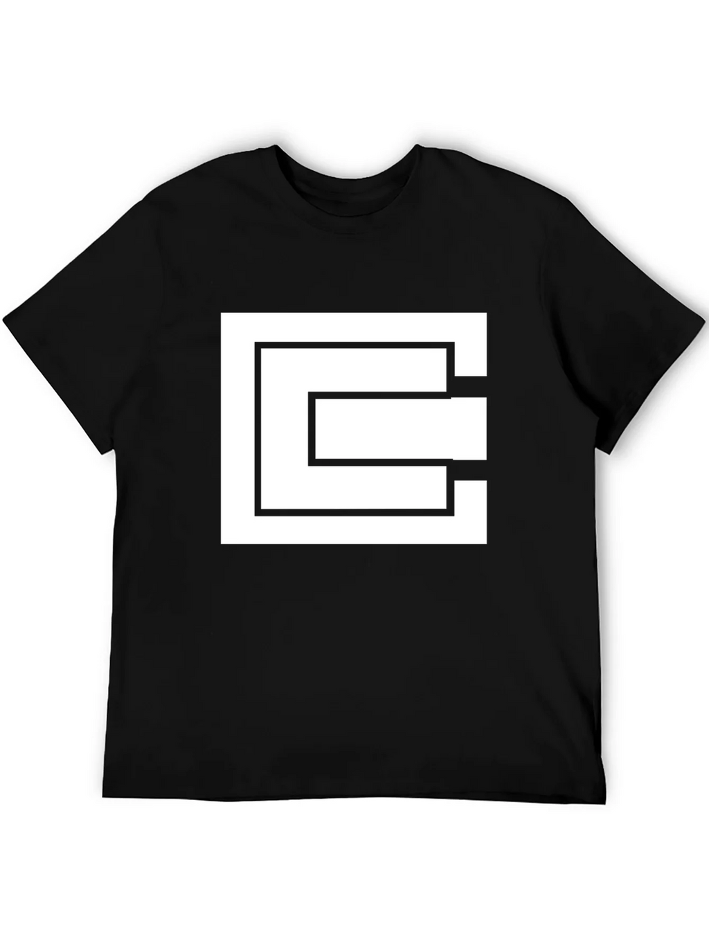 Geometric Square Black T-Shirt