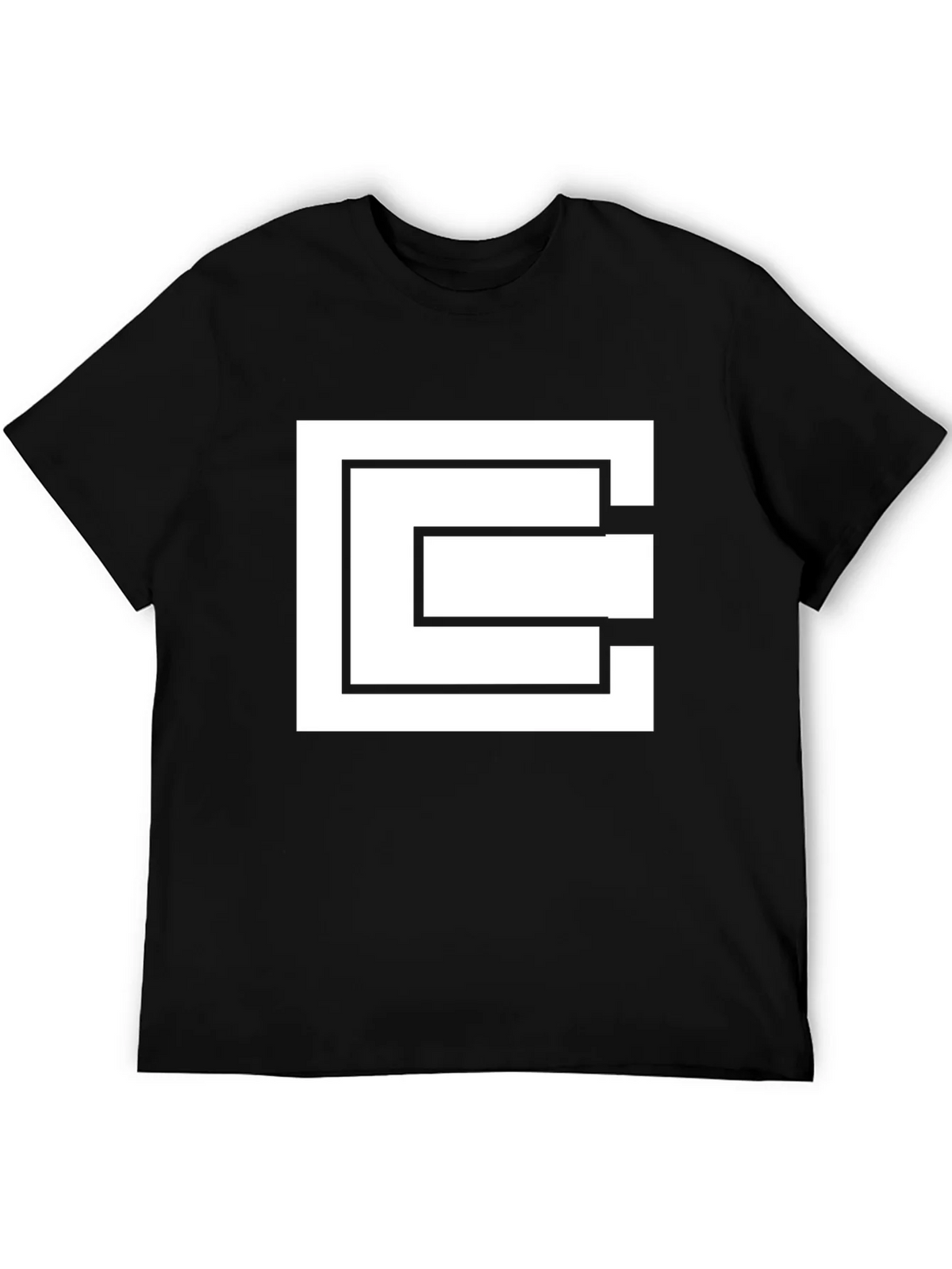 Geometric Square Black T-Shirt