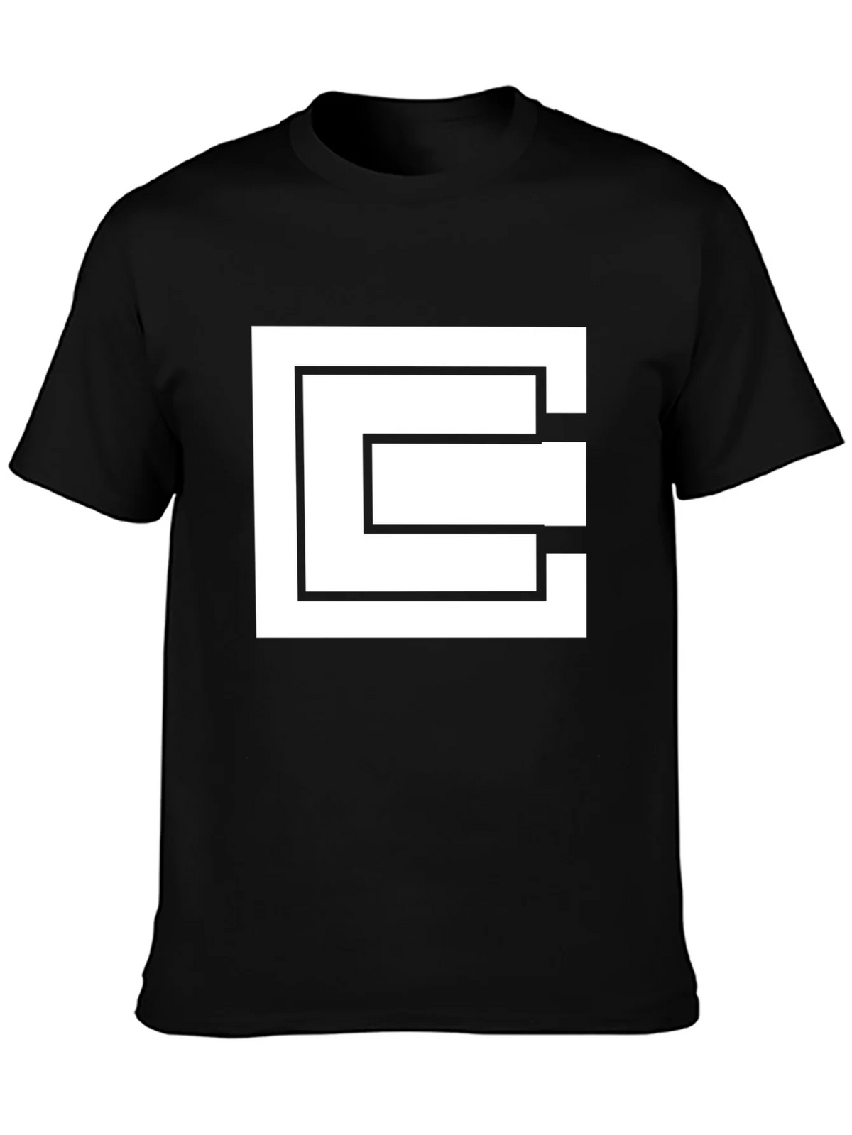 Geometric Square Black T-Shirt
