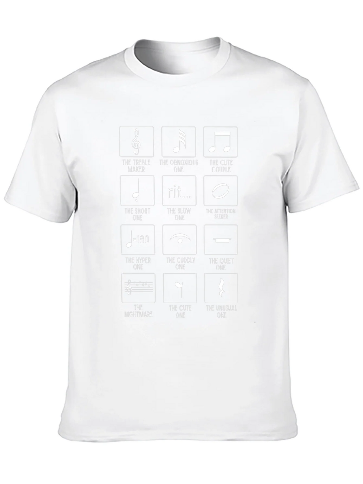 Musical Note Humor Graphic T-Shirt - Music Lover Tee