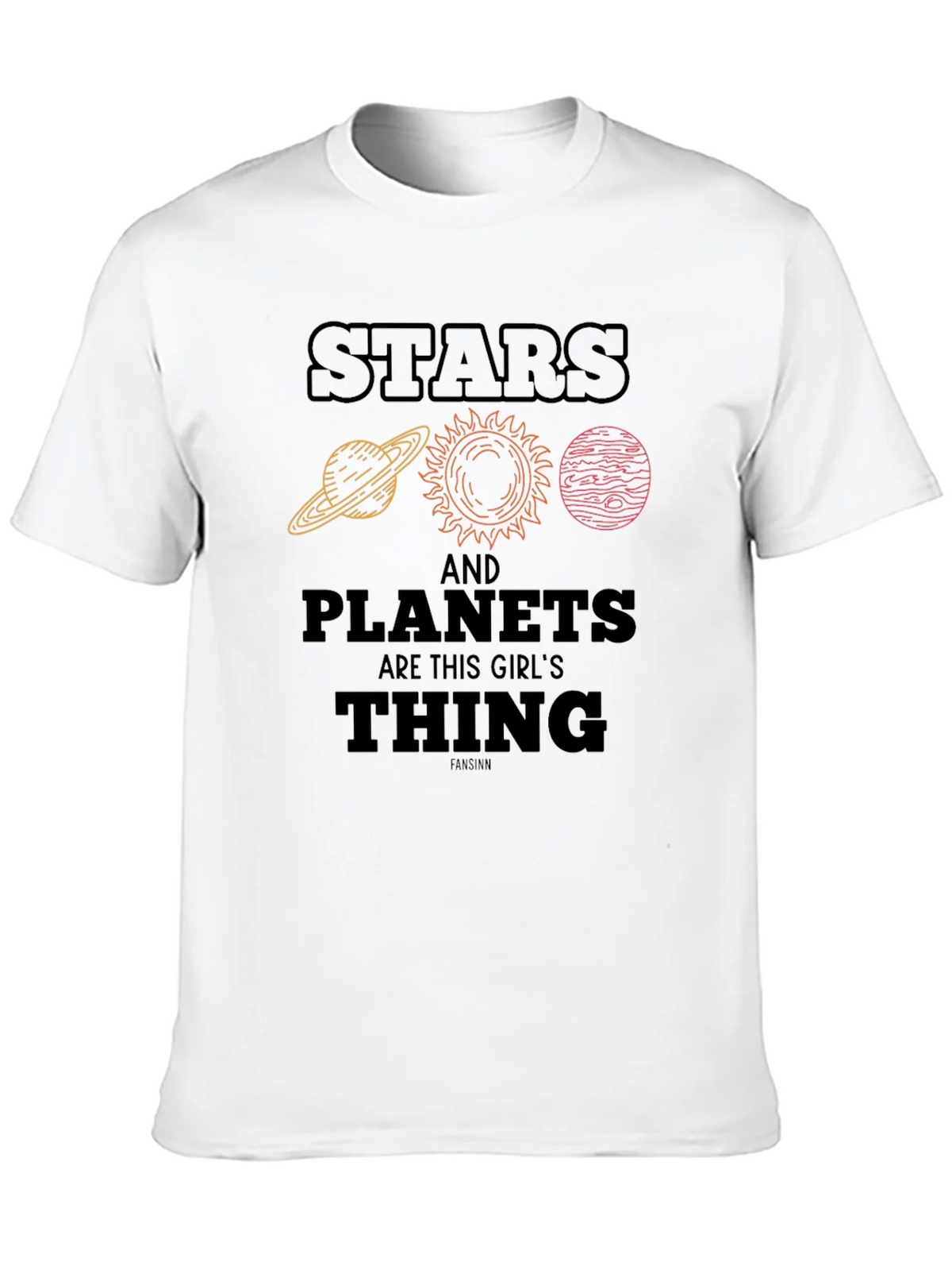 Stars & Planets T-Shirt - Space Lover Tee