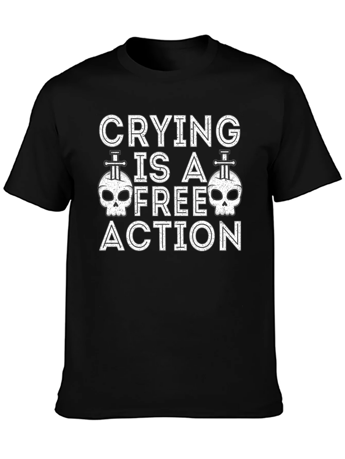 Crying is a Free Action Graphic Tee