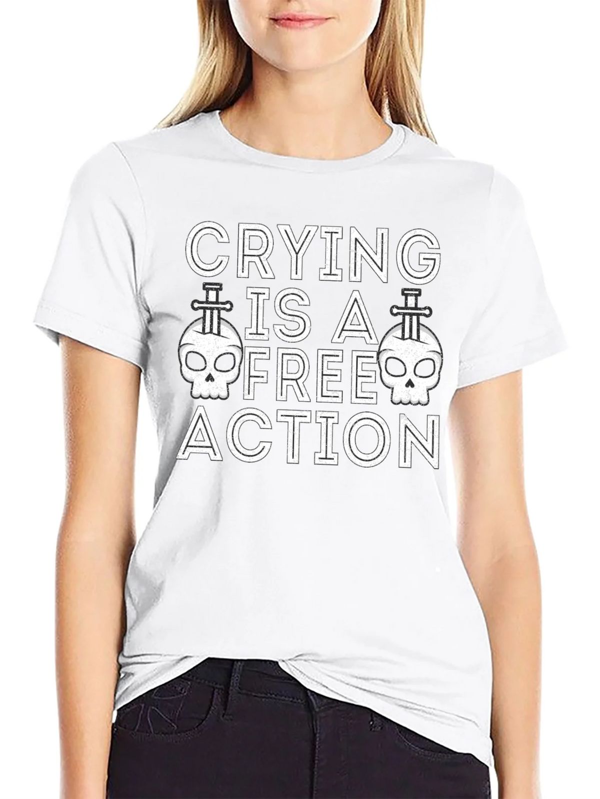 Crying is a Free Action Graphic Tee