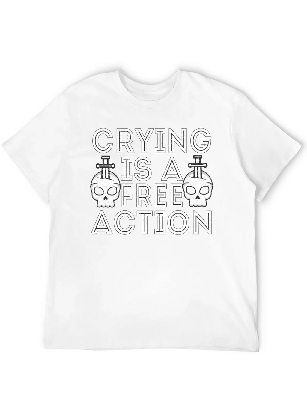 Crying is a Free Action Graphic Tee