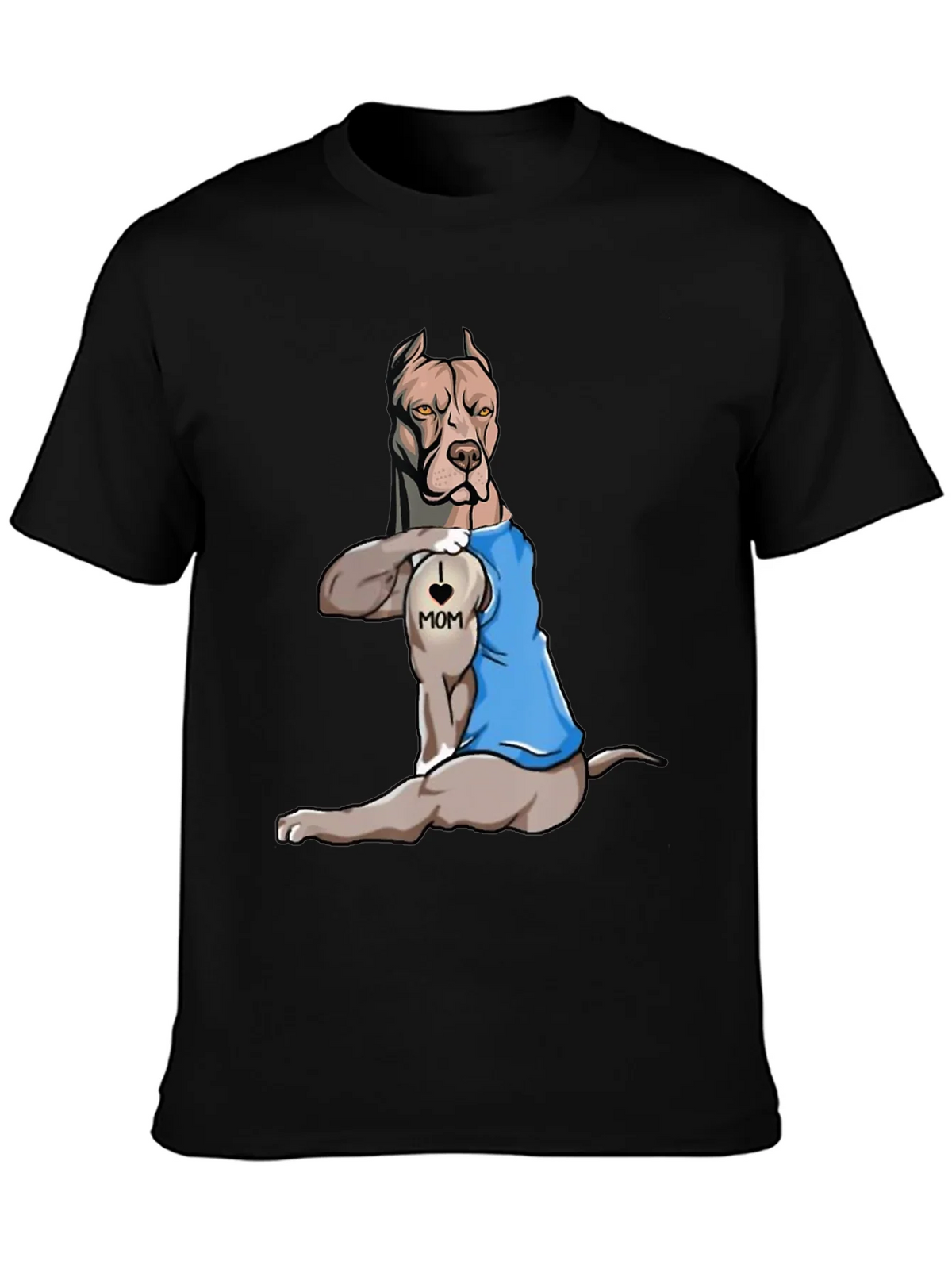 I Love Mom Pitbull T-Shirt