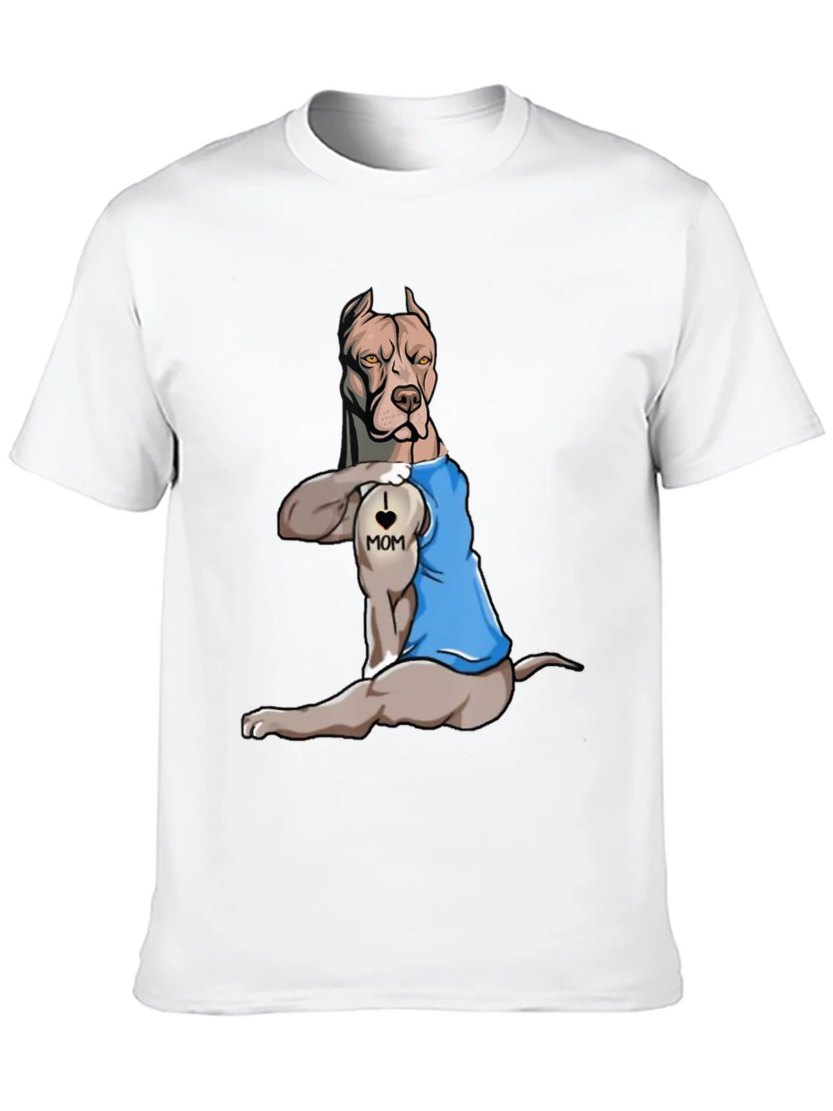I Love Mom Pitbull T-Shirt