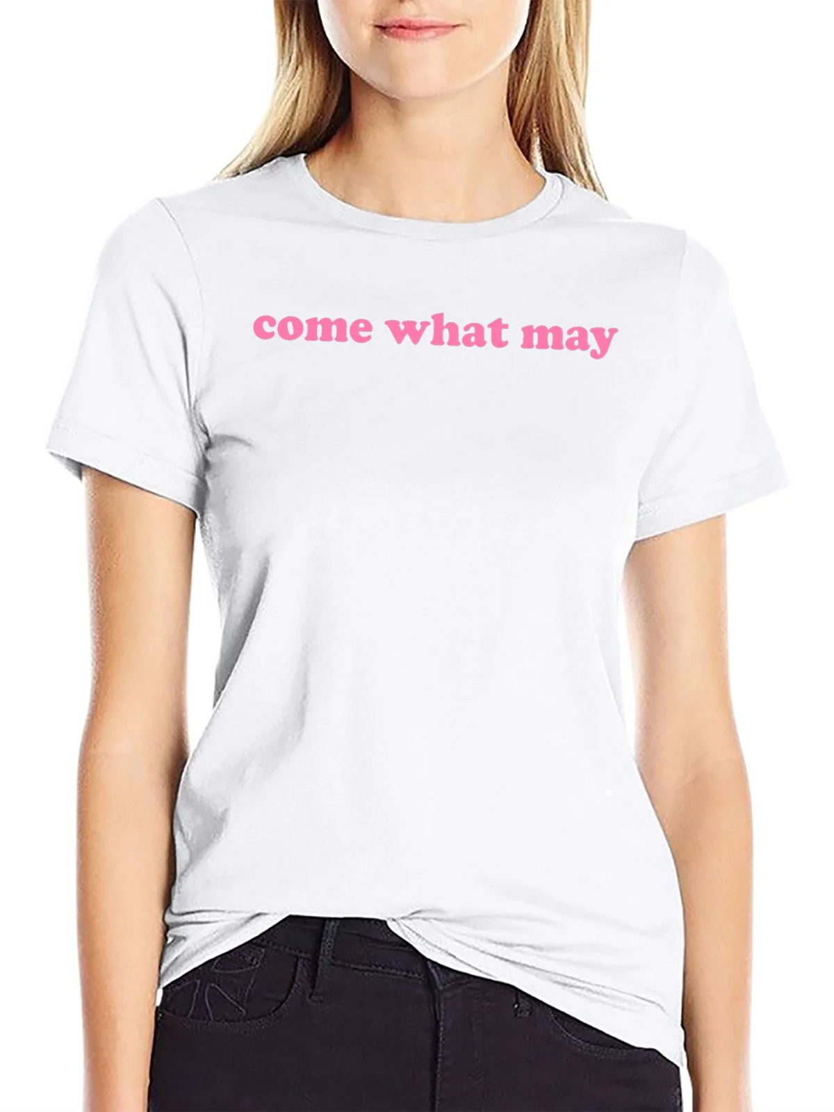 Come What May Graphic Tee - Black