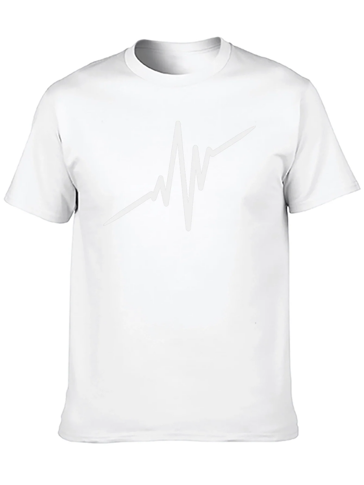 Heartbeat Graphic Black T-Shirt