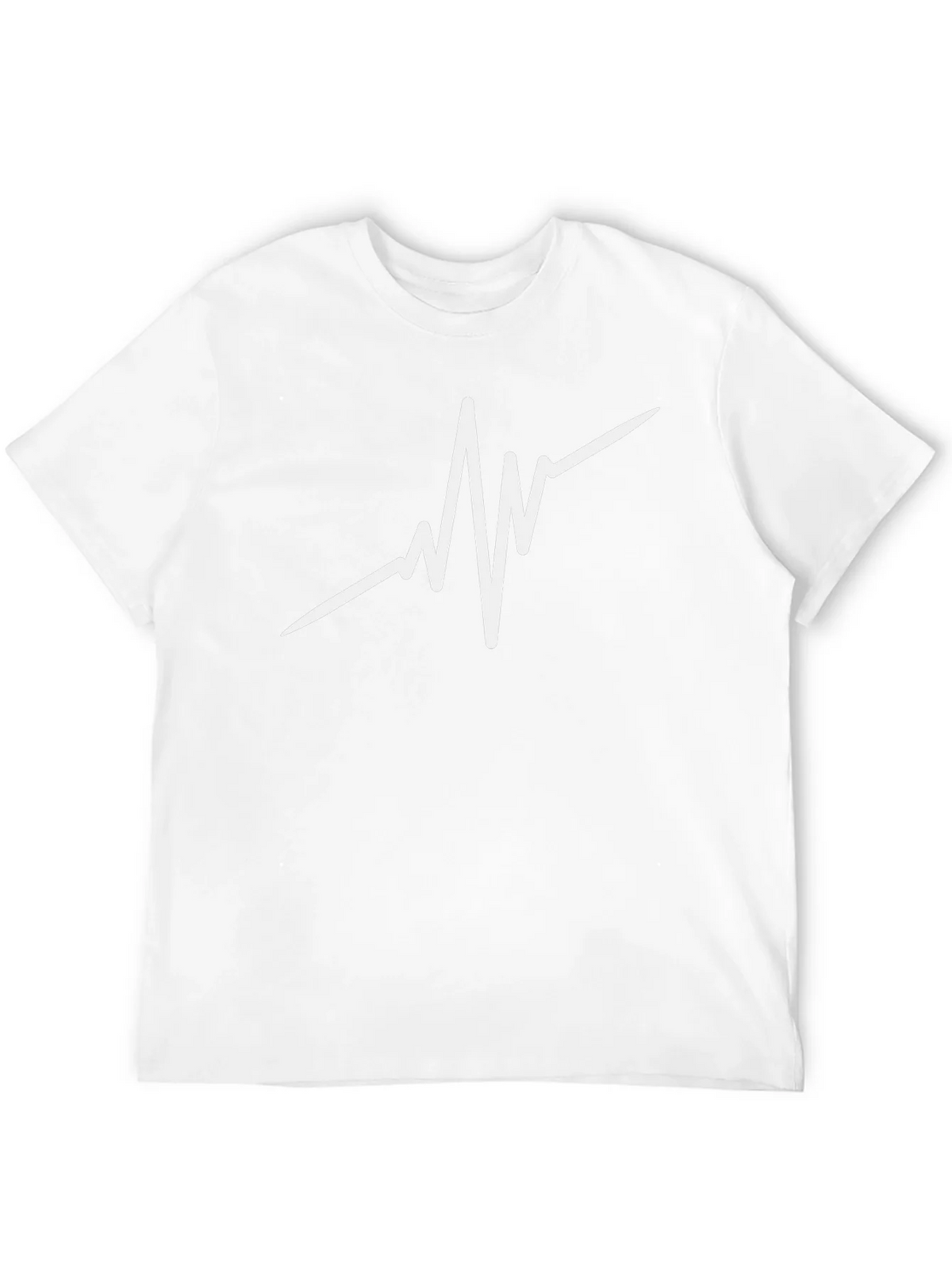 Heartbeat Graphic Black T-Shirt