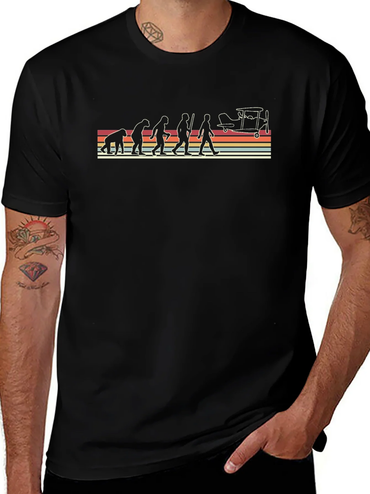 Evolution of Flight T-Shirt - Black