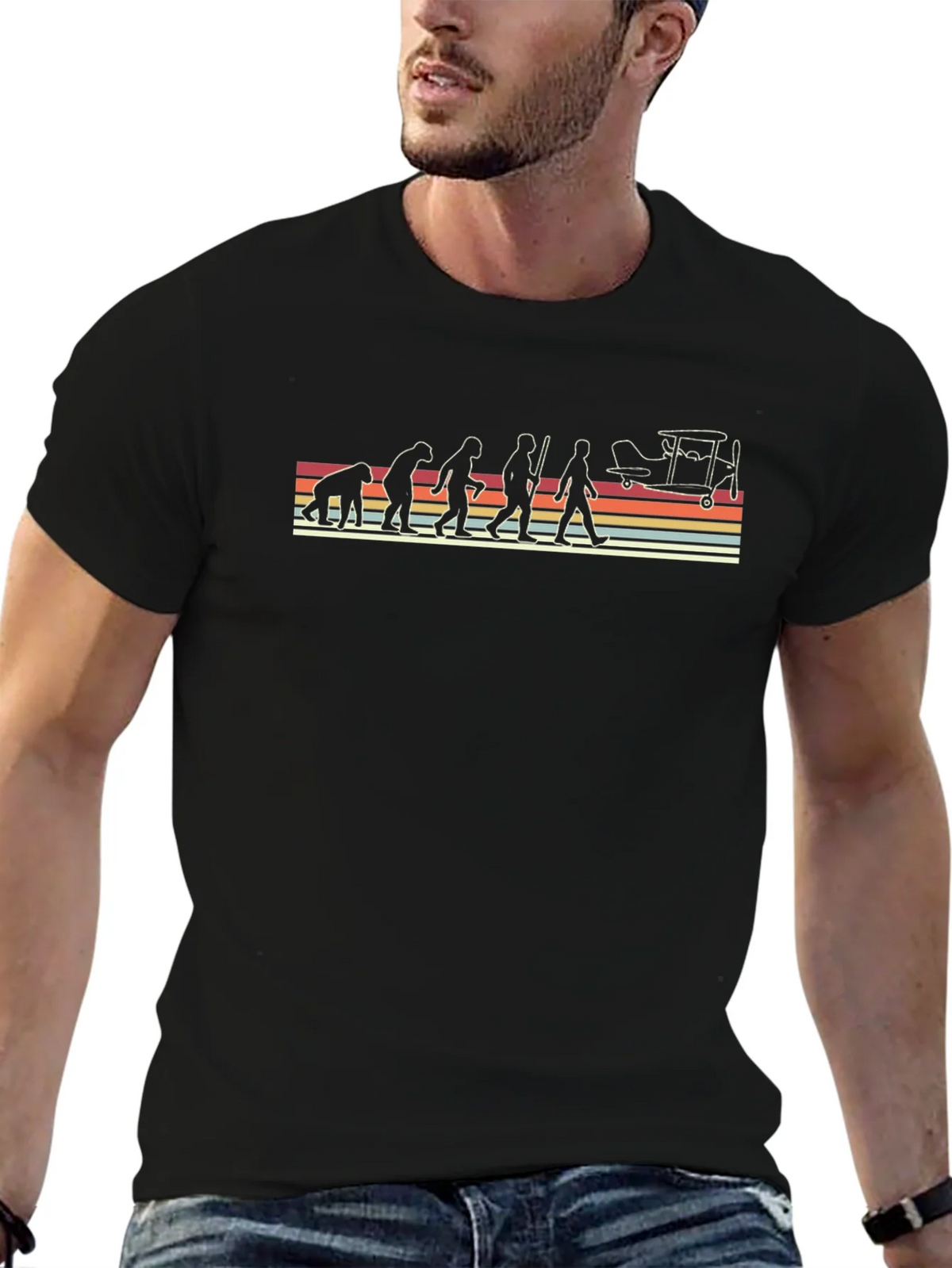 Evolution of Flight T-Shirt - Black