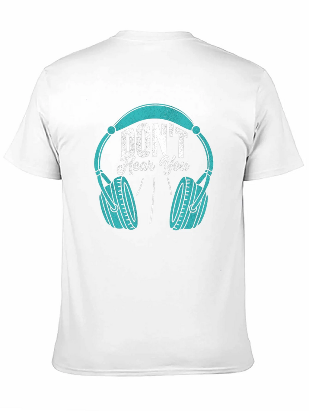 Dont Hear You Headphones Black T-Shirt