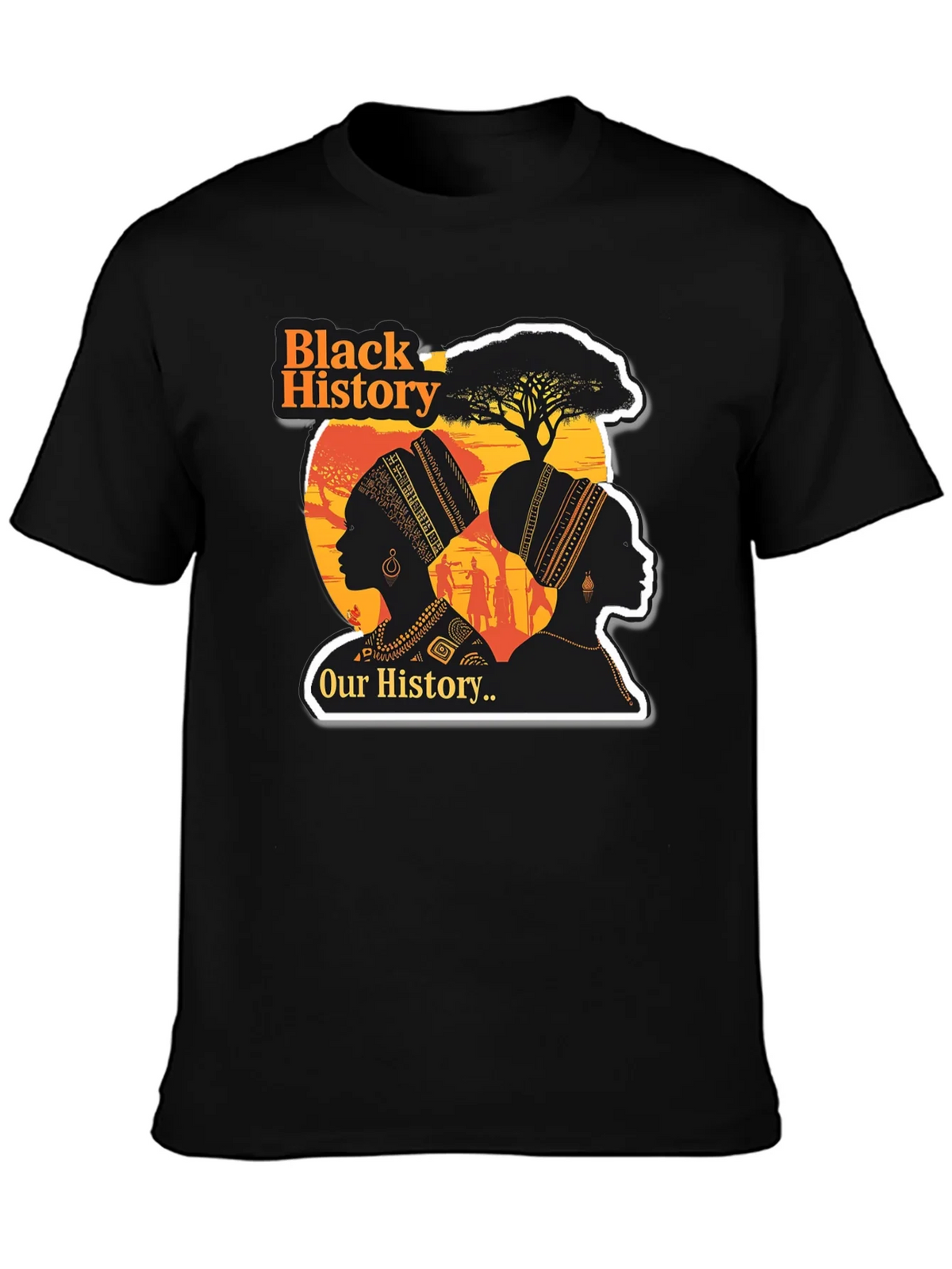 Black History T-Shirt - Our History Womens Silhouette